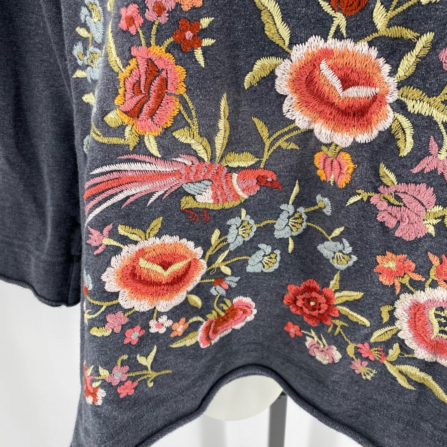 Size 2X JOHNNY WAS FLOWERS Sweater