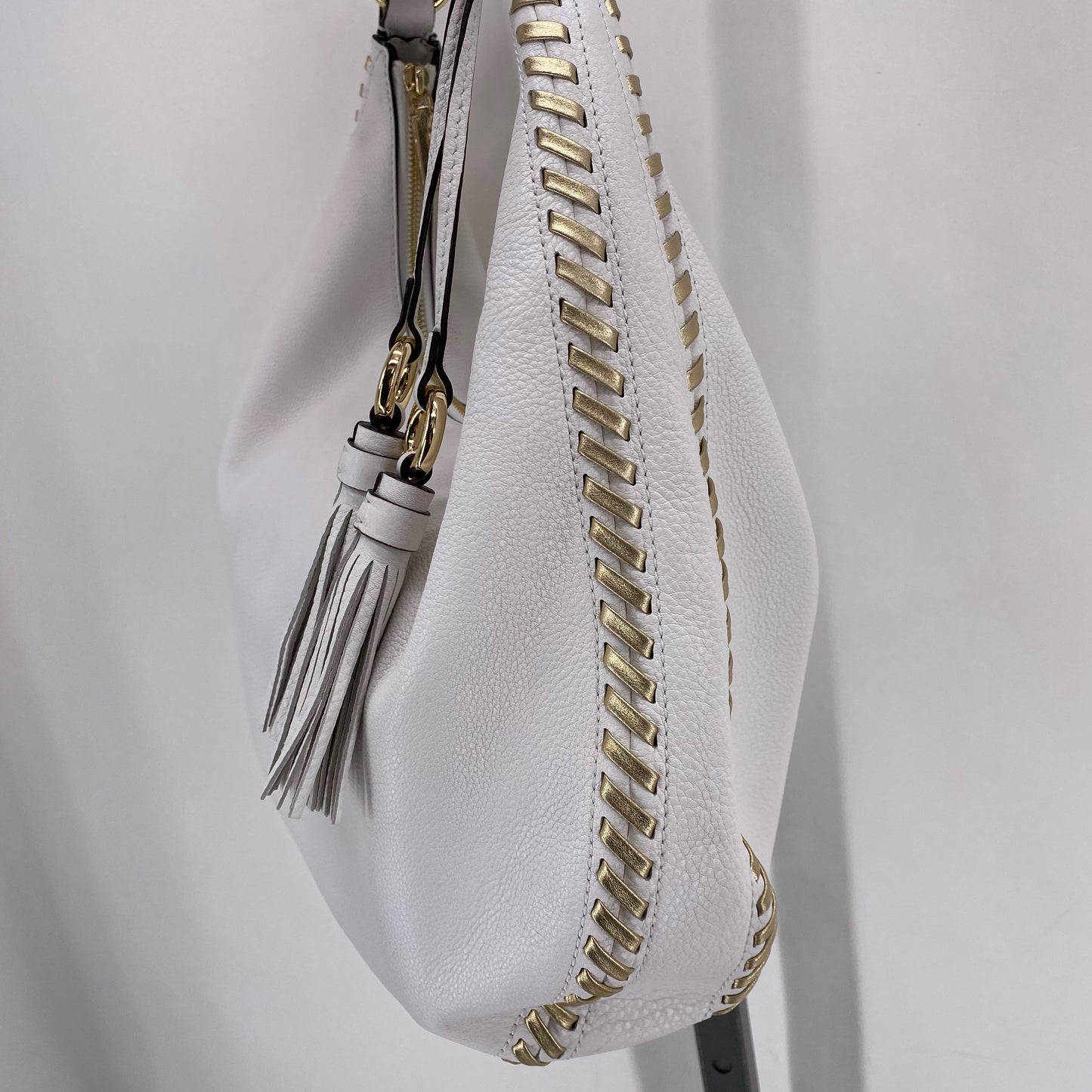 White MICHAEL KORS Leather Shoulder Bag