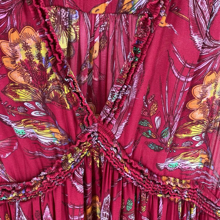 Size M FREE PEOPLE Floral Tunic