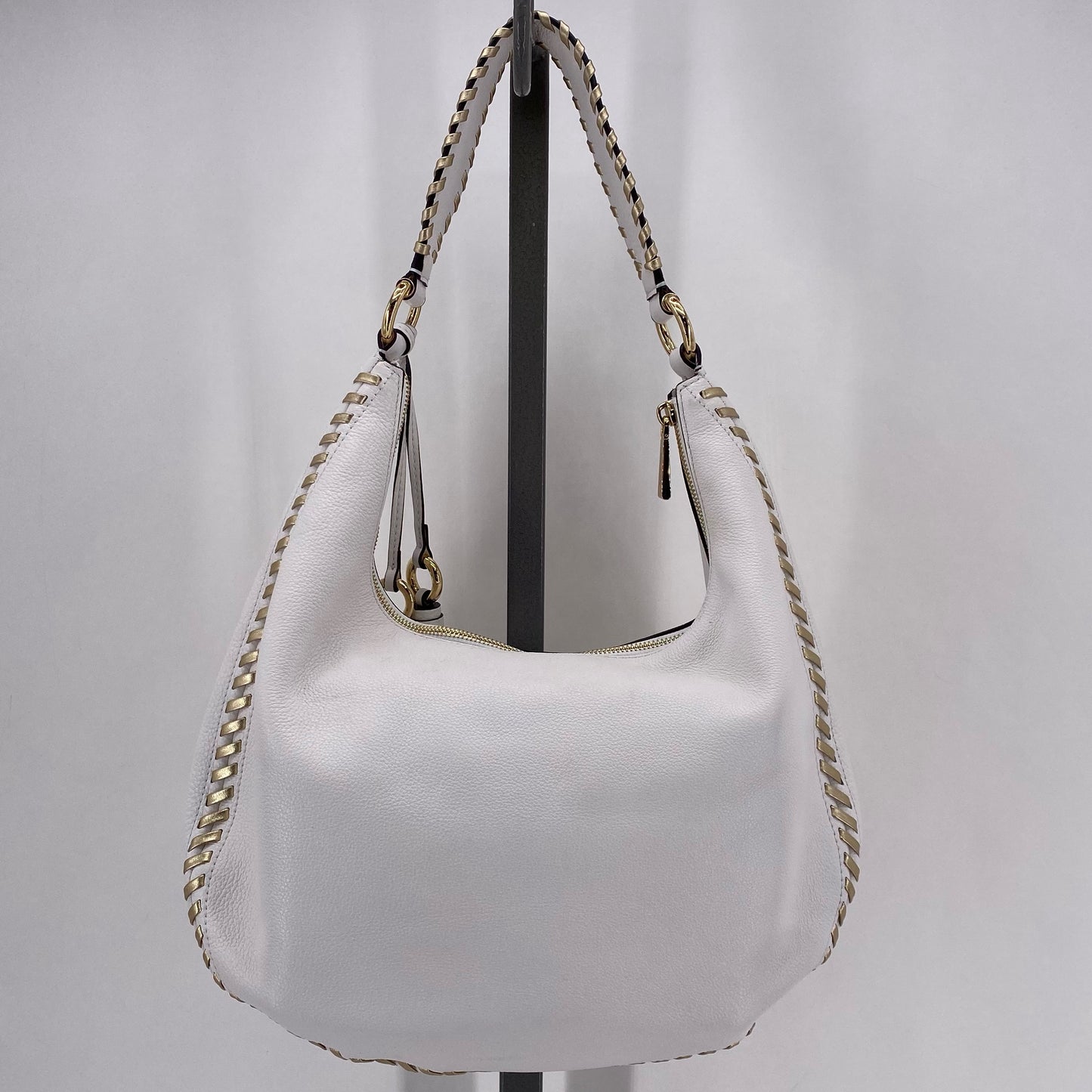 White MICHAEL KORS Leather Shoulder Bag