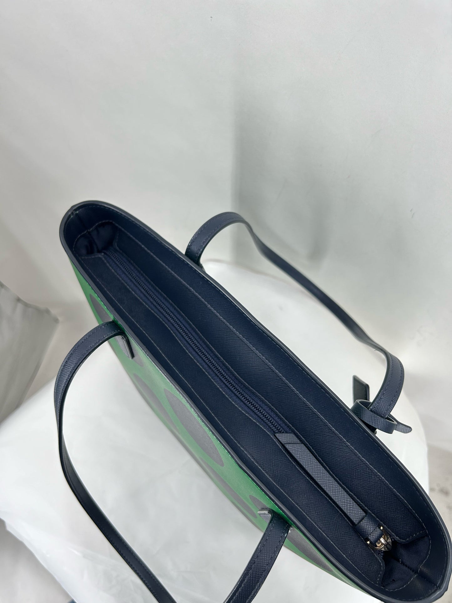 GREEN/NAVY KATE SPADE Tote