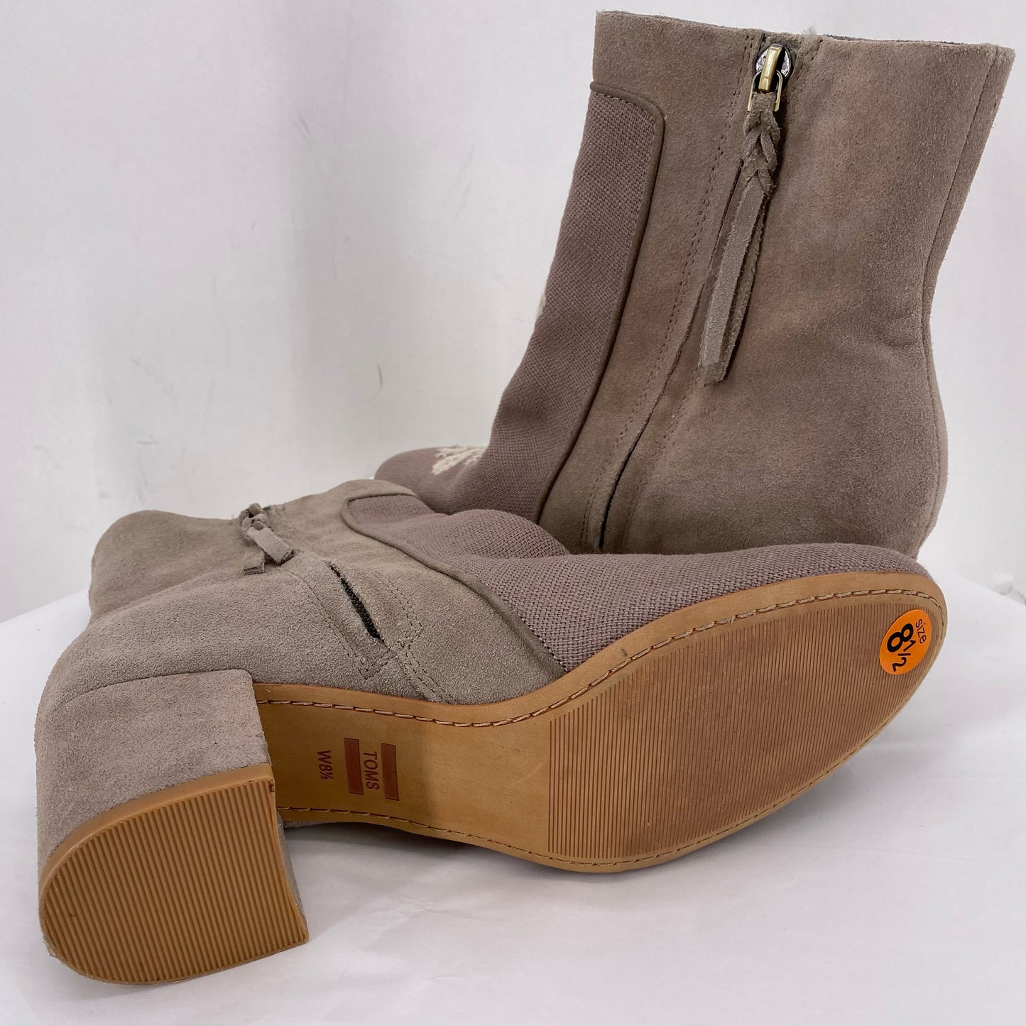 Tan W Shoe Size 8.5 TOMS Boots