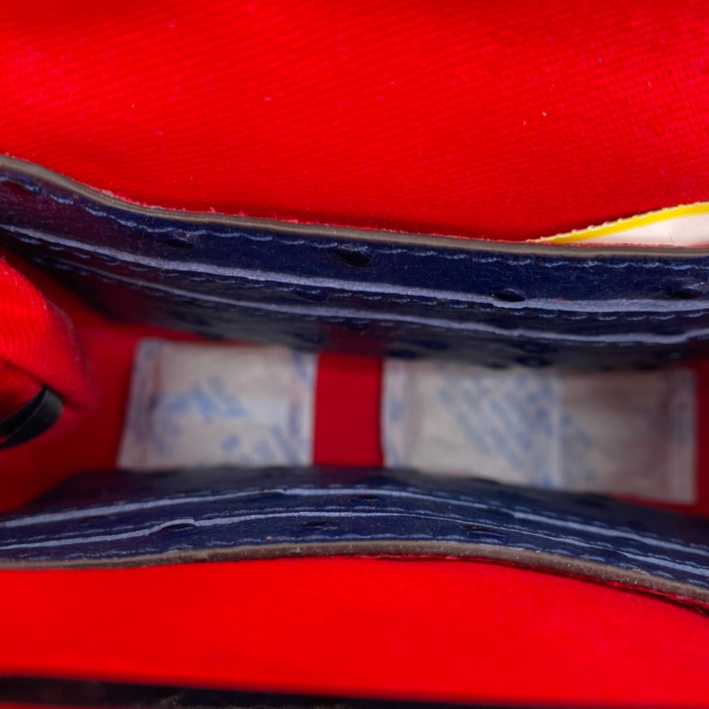 Blue DOONEY & BOURKE Leather Ostrich Wallet