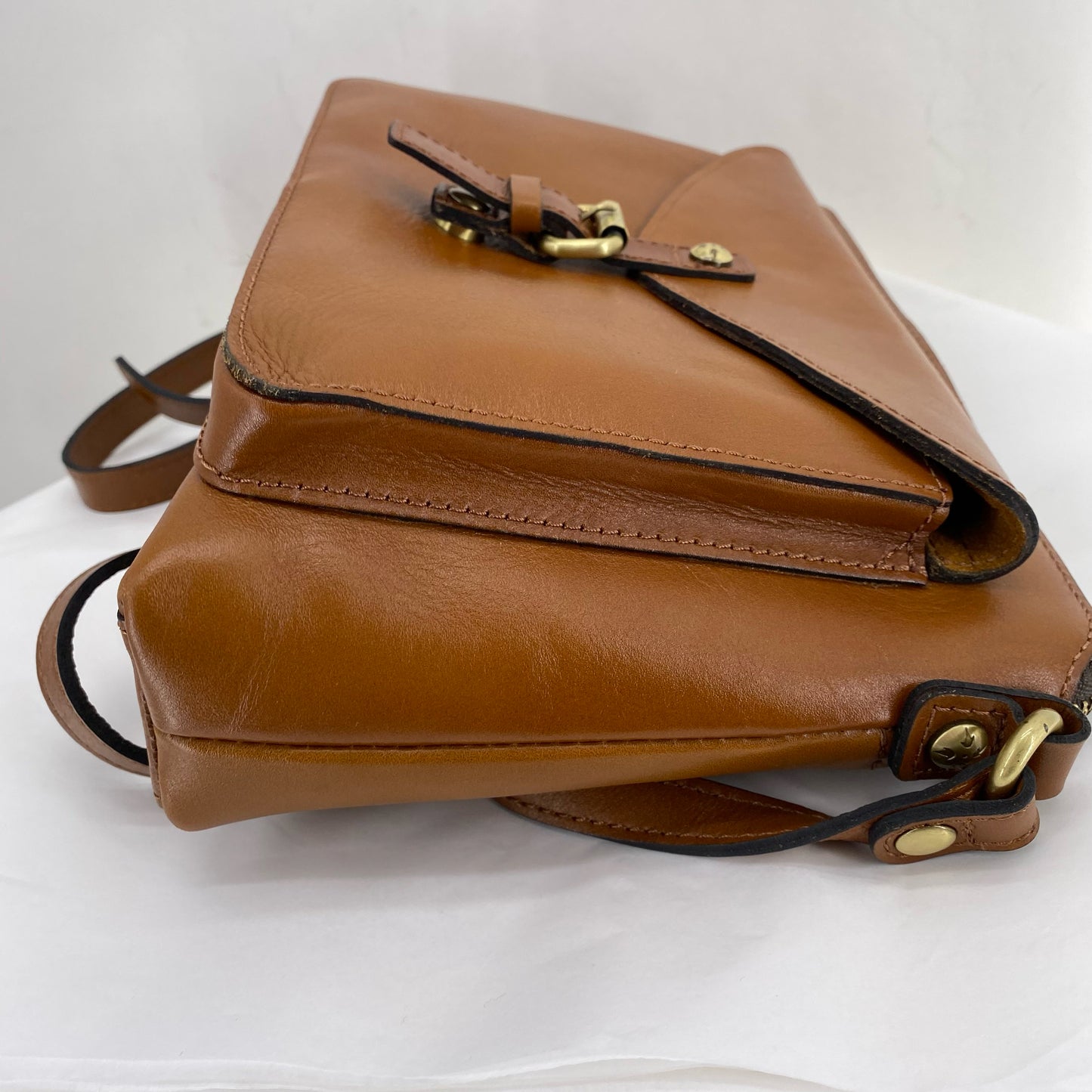 BROWN PATRICIA NASH Leather Cross-body