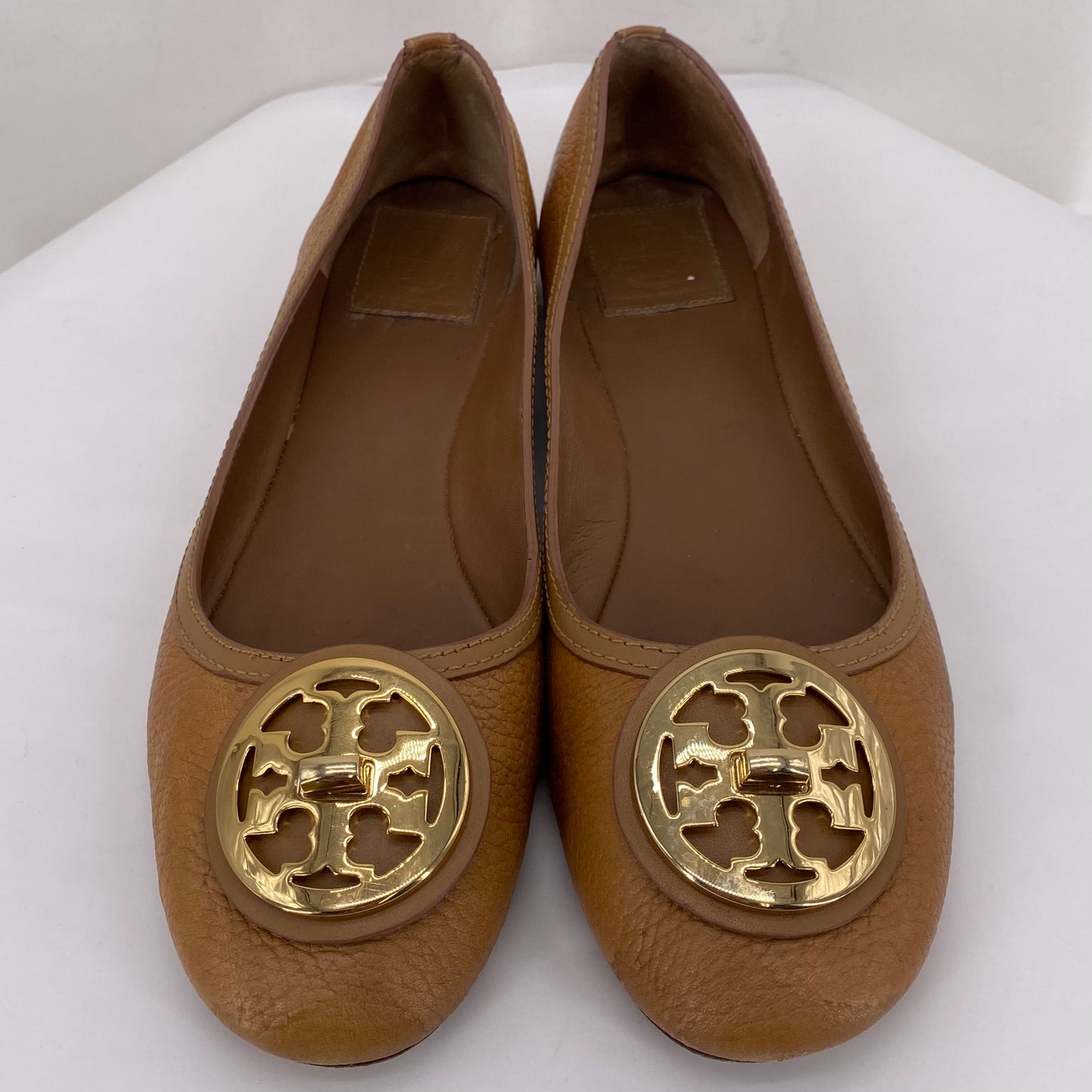 Tan W Shoe Size 9 TORY BURCH Flats