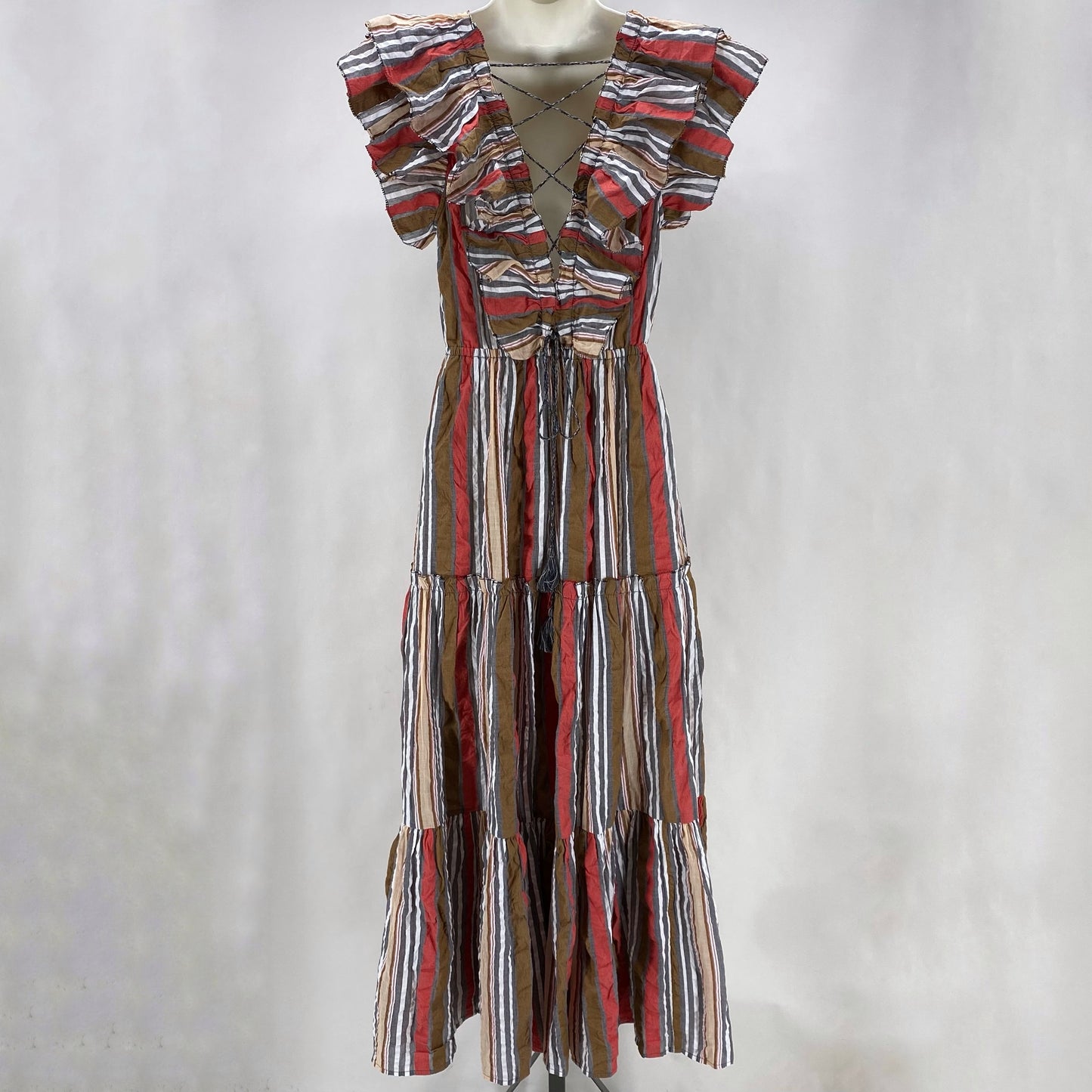 Size 4 ULLA JOHNSON Stripe Dress