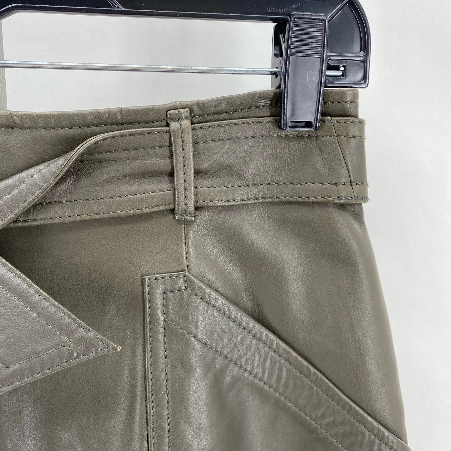 Size 6 REBECCA TAYLOR L LAMB LEATHER Skirt