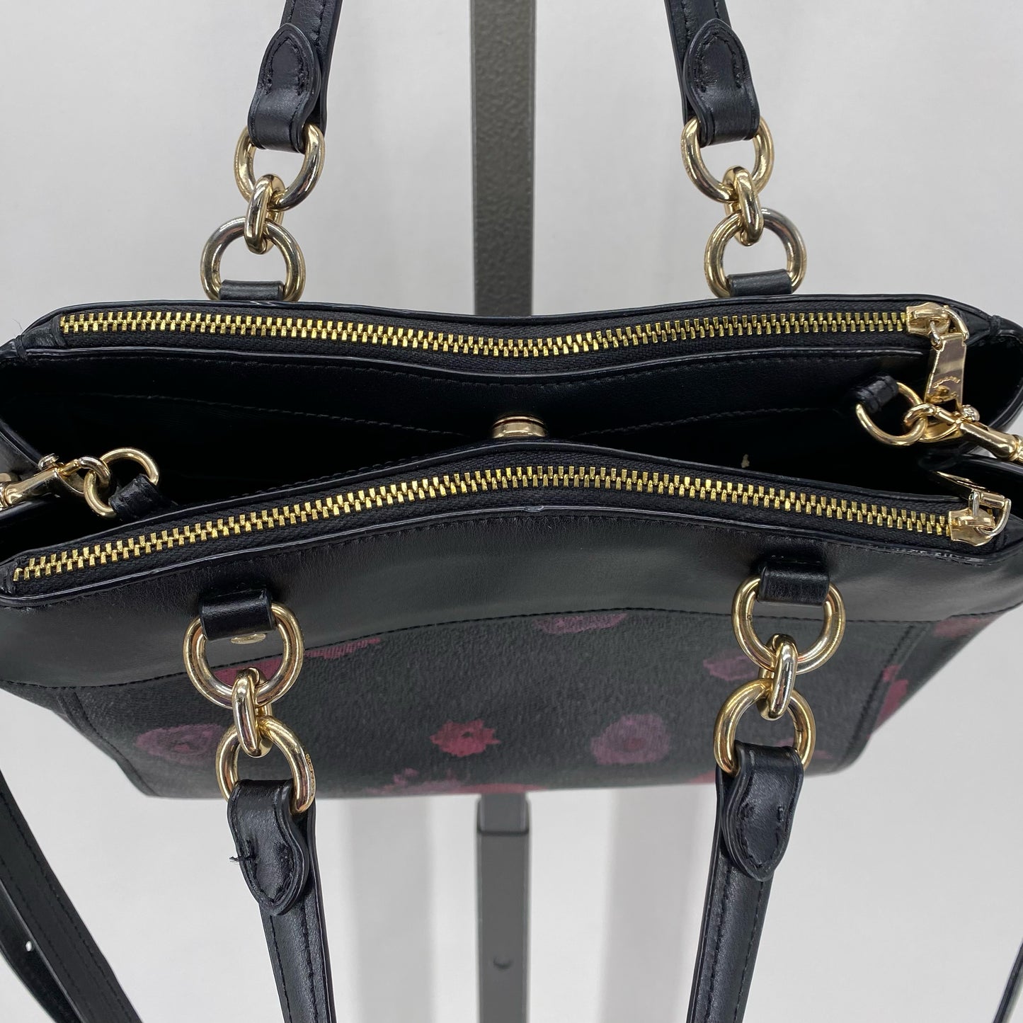 BLACK/PURPLE COACH Satchel
