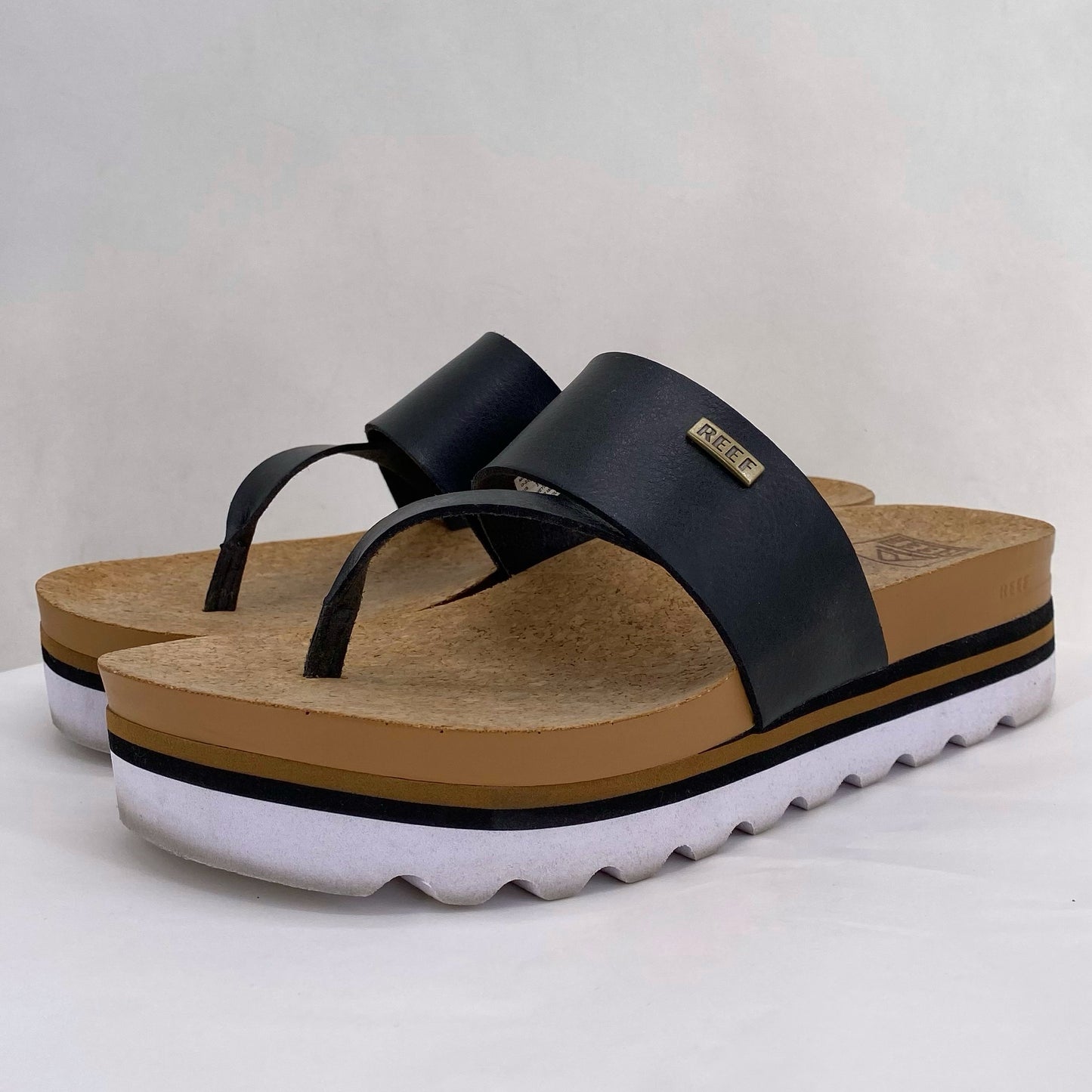 Black W Shoe Size 7 REEF Sandals