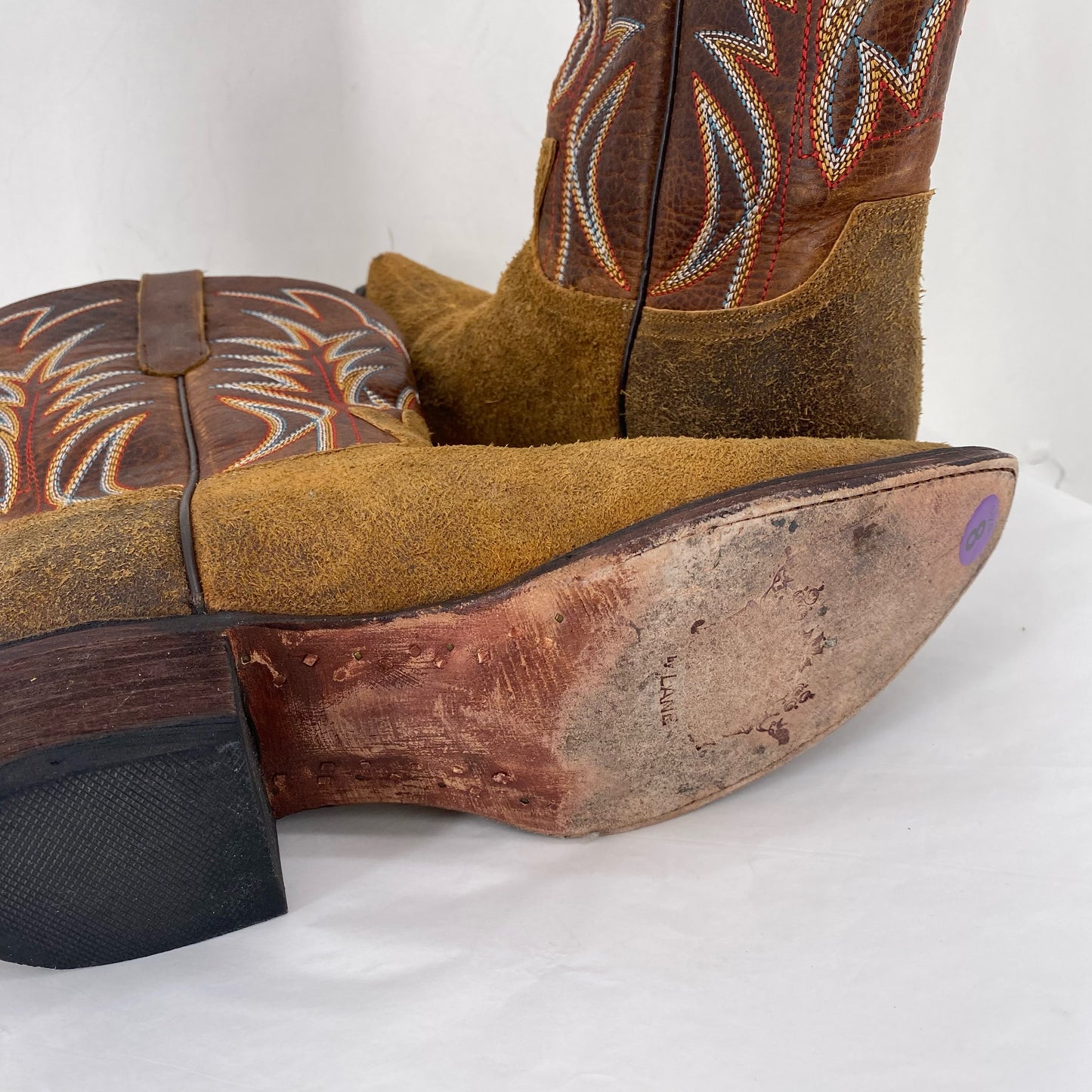 BROWN W Shoe Size 8 Boots