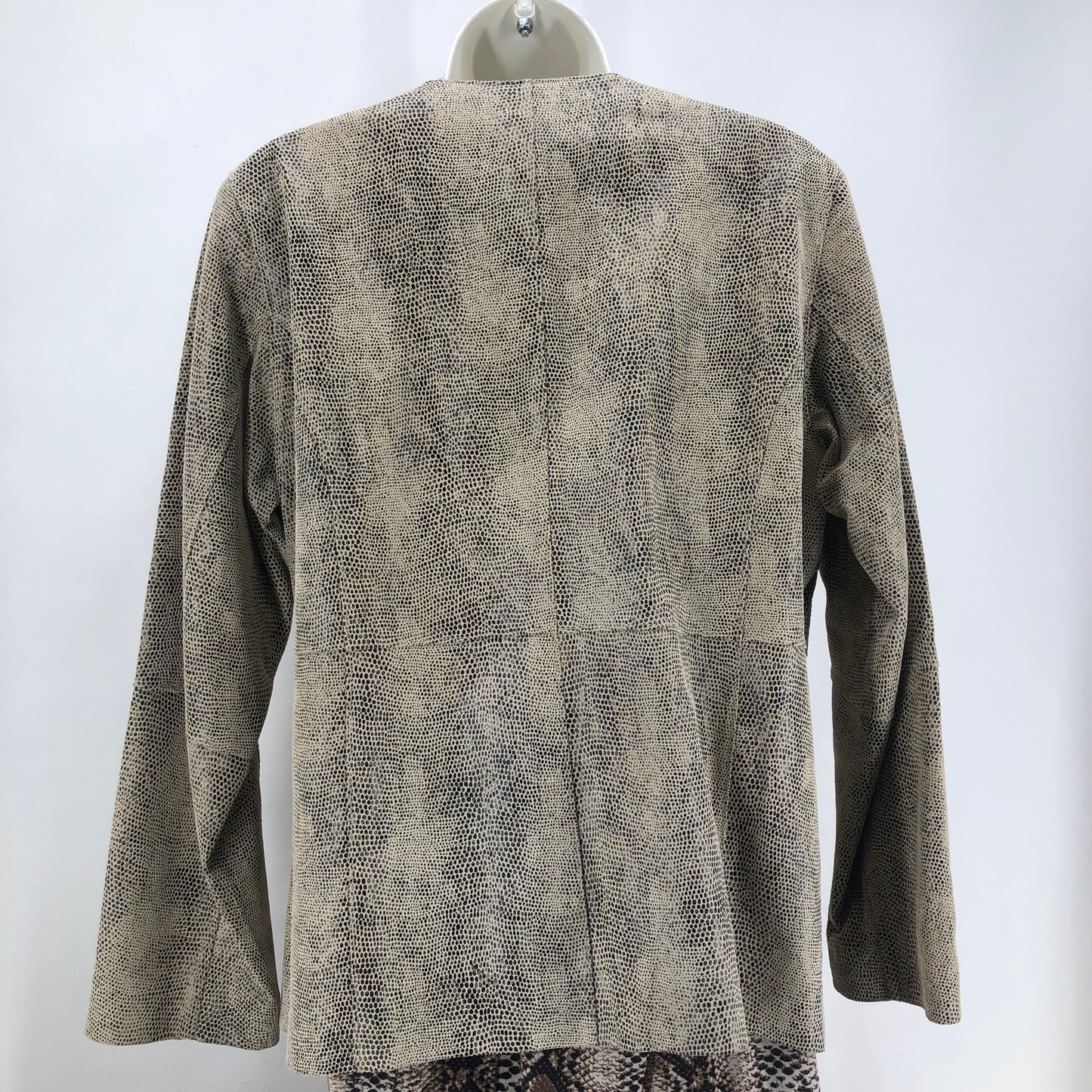 Size L LAURA ASHLEY REPTILE Leather Jacket