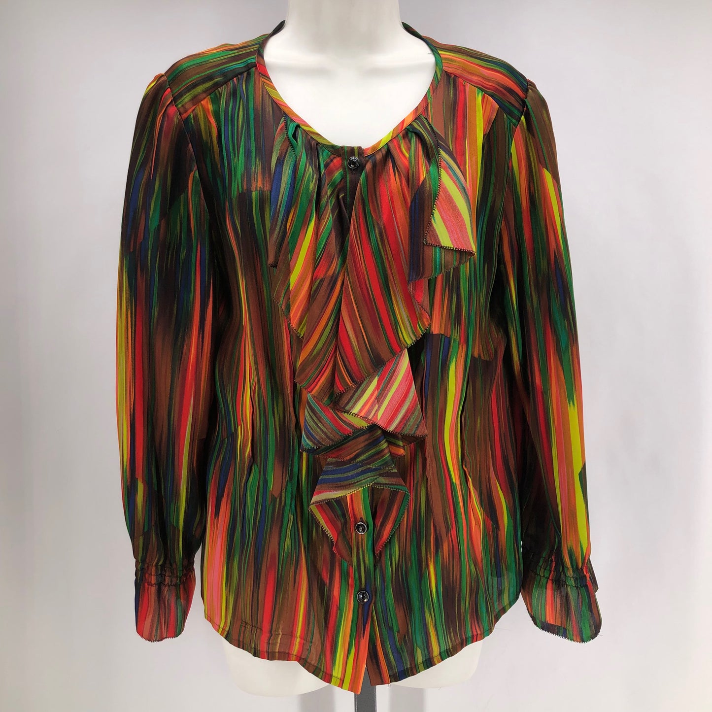 Size 10 VICTOR Silk Watercolor Shirt