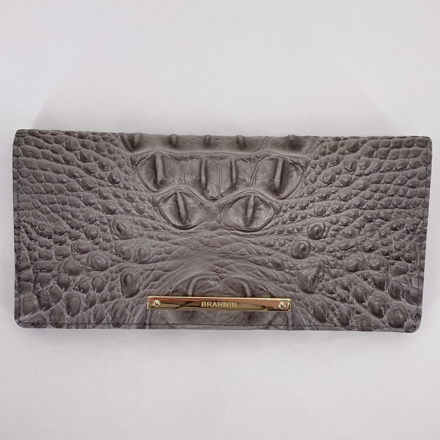 DARK TAUPE BRAHMIN Leather Wallet
