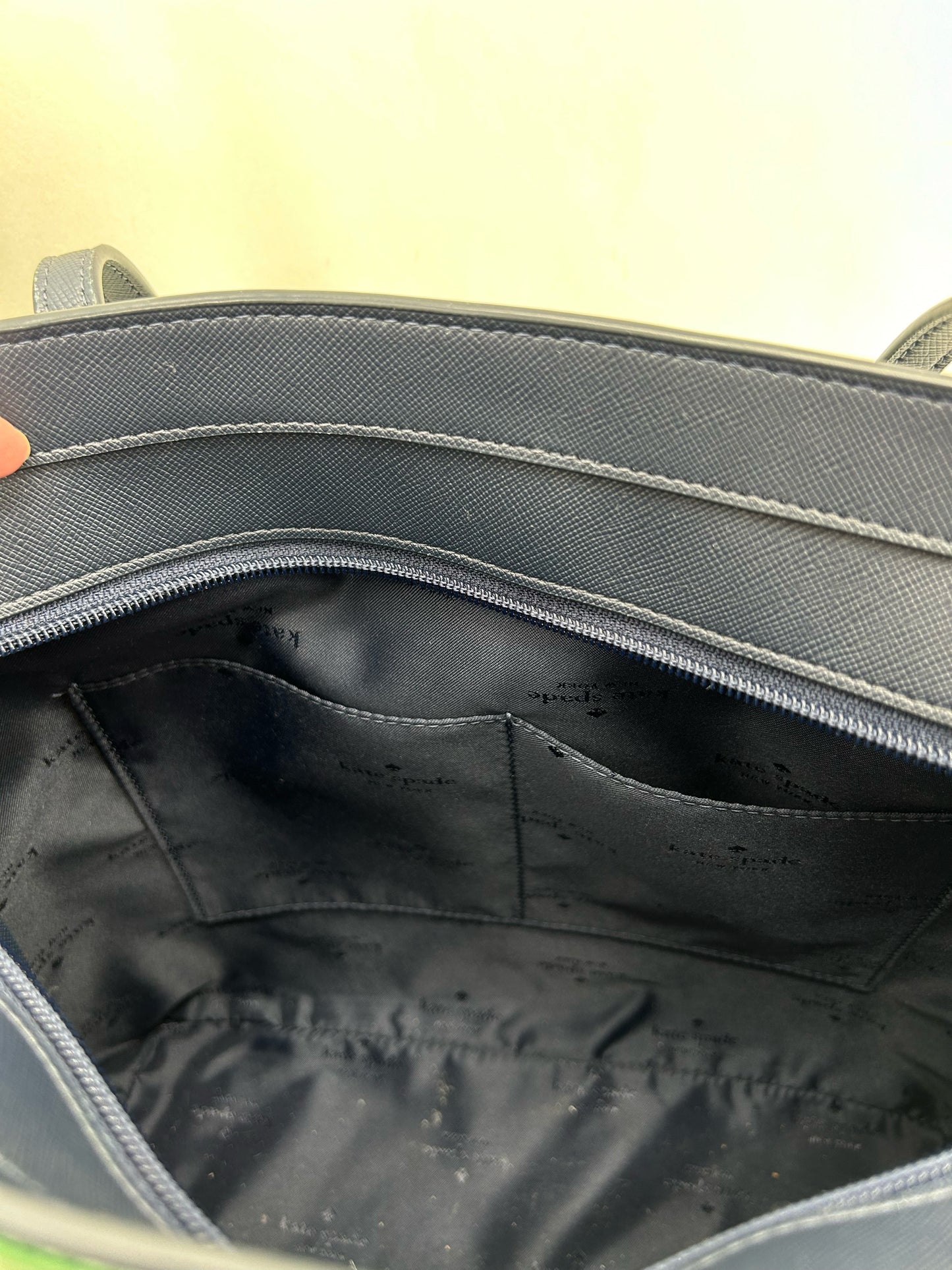 GREEN/NAVY KATE SPADE Tote