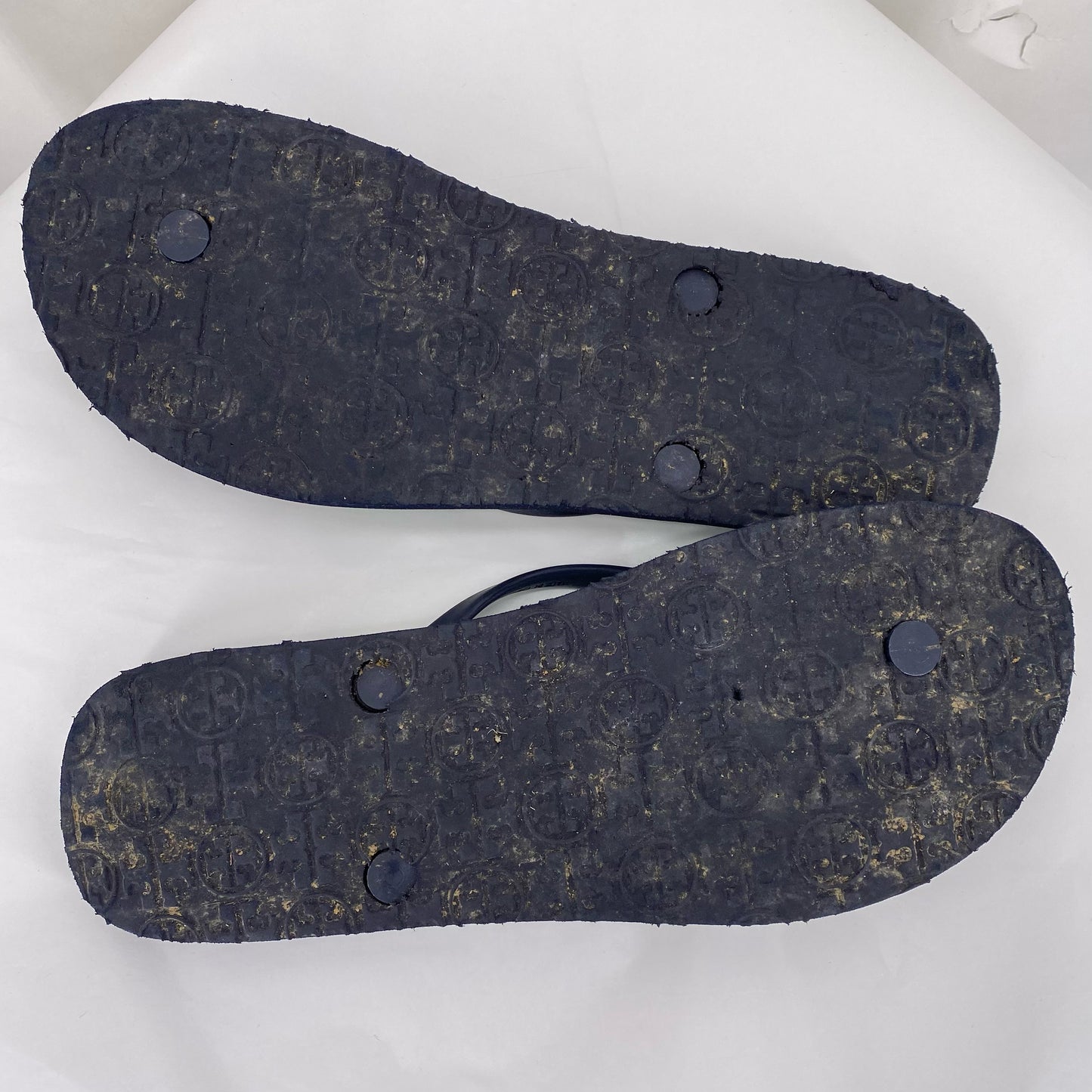 Navy W Shoe Size 9 TORY BURCH Sandals