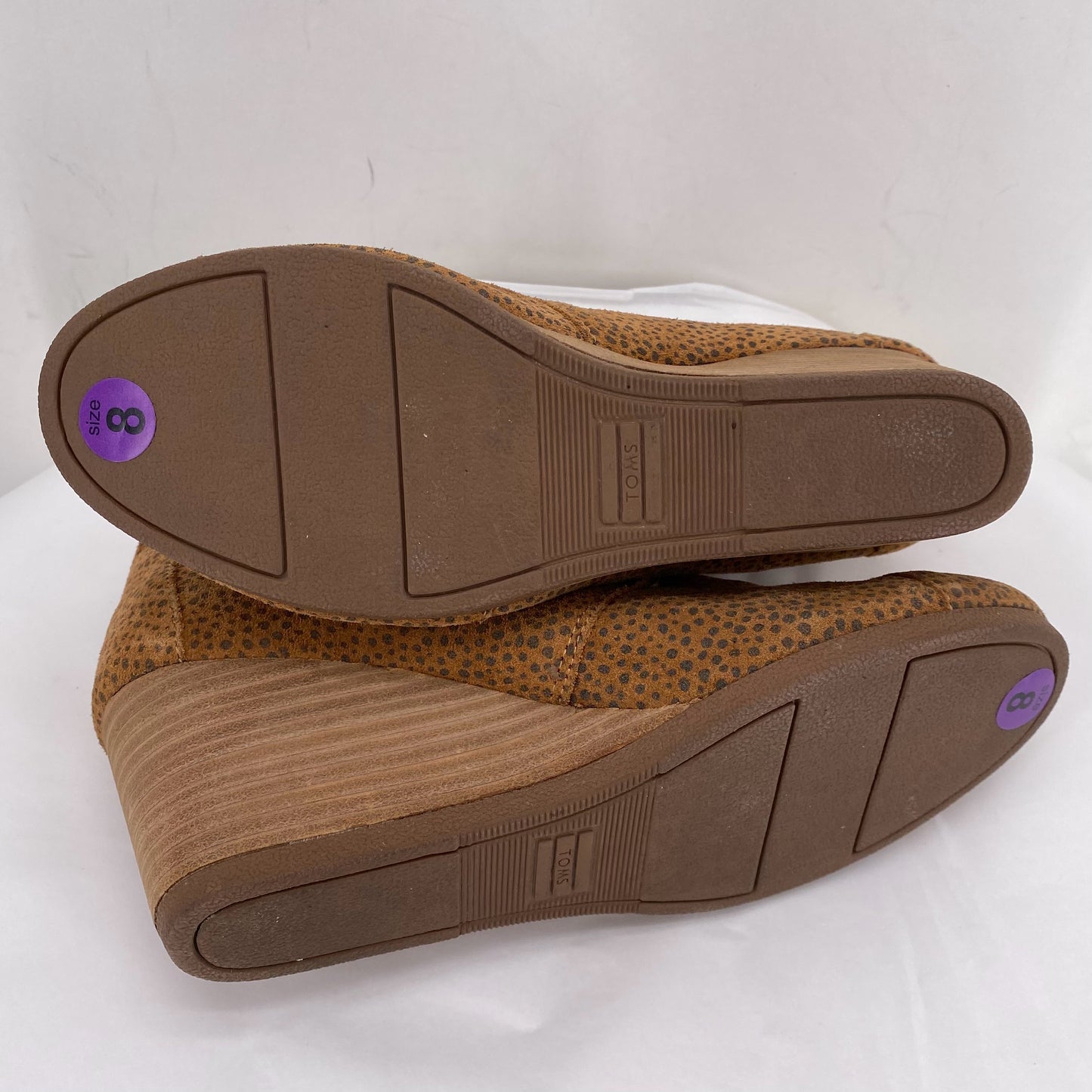 Caramel W Shoe Size 8 TOMS Wedge