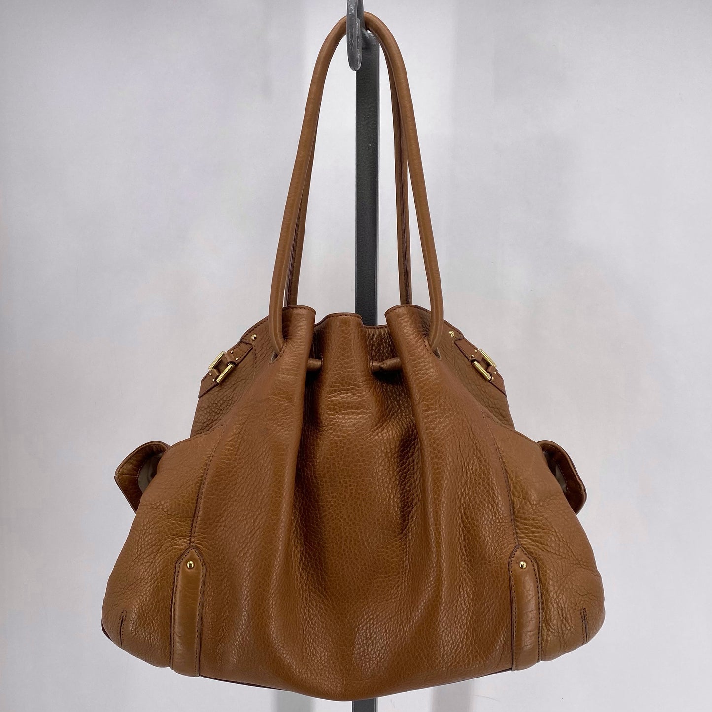 DARK CARAMEL COLE HAAN Leather Shoulder Bag