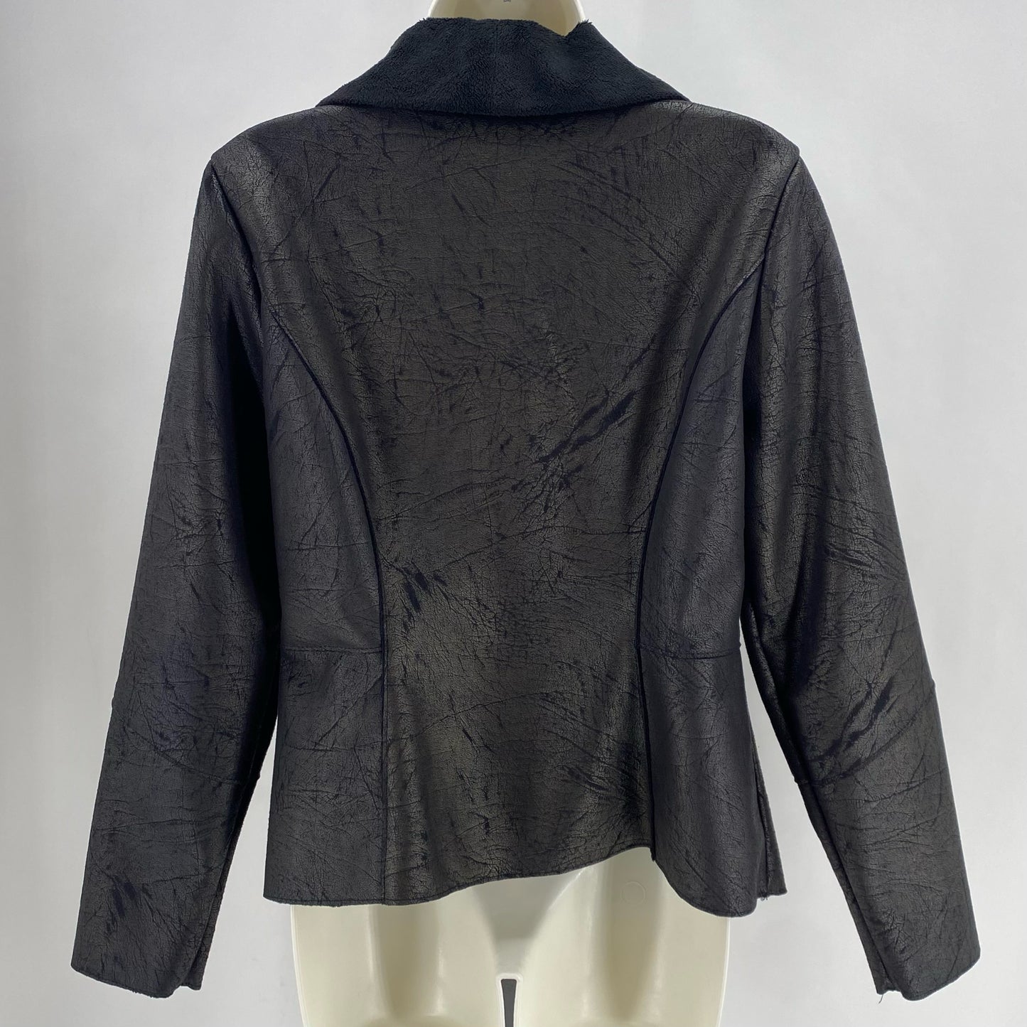 Size S WHITE HOUSE BLACK Faux Leather Jacket