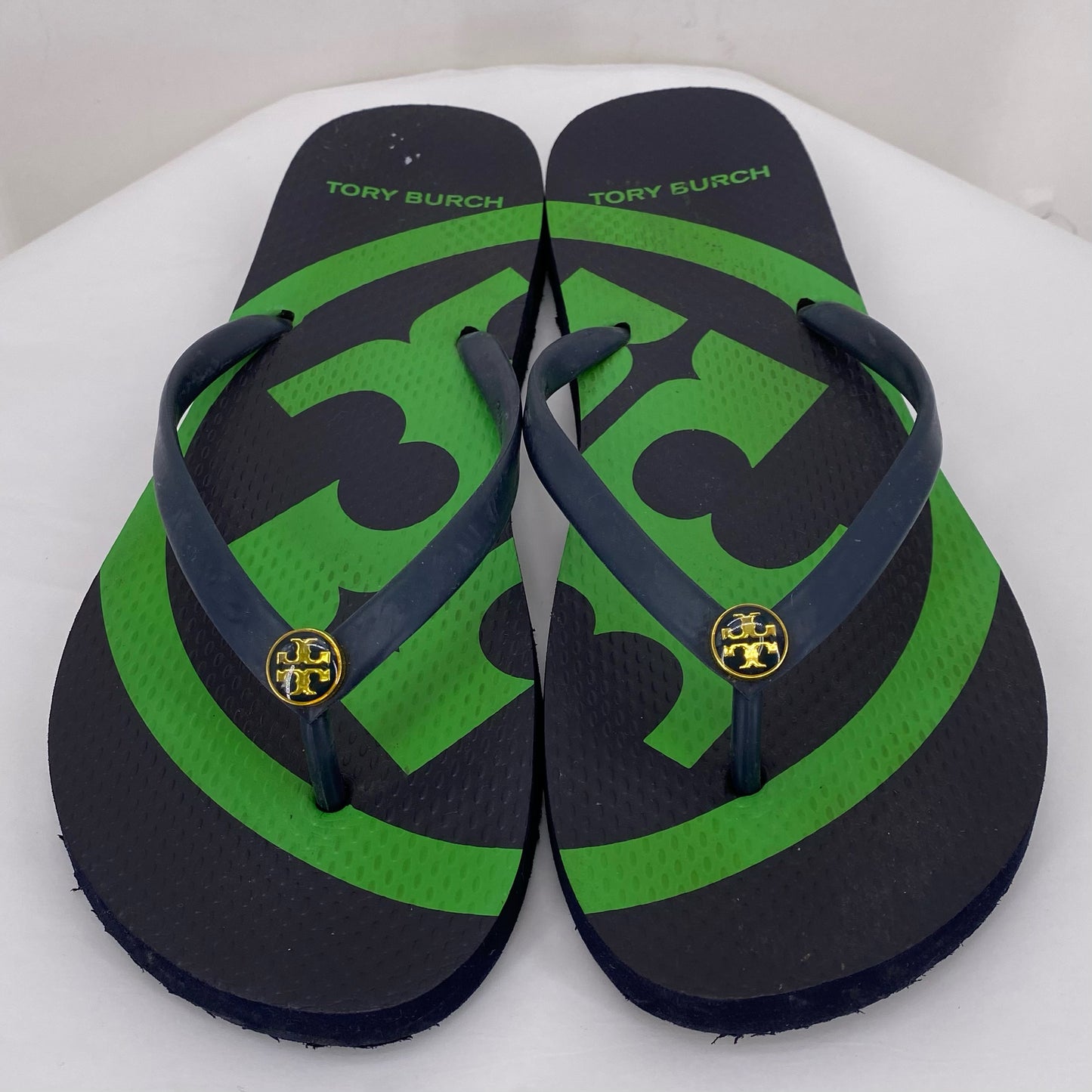 Navy W Shoe Size 9 TORY BURCH Sandals
