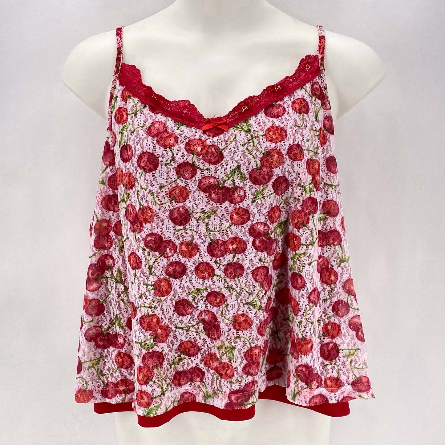 Size 3X RANSOM Lace CHERRIES Camisole