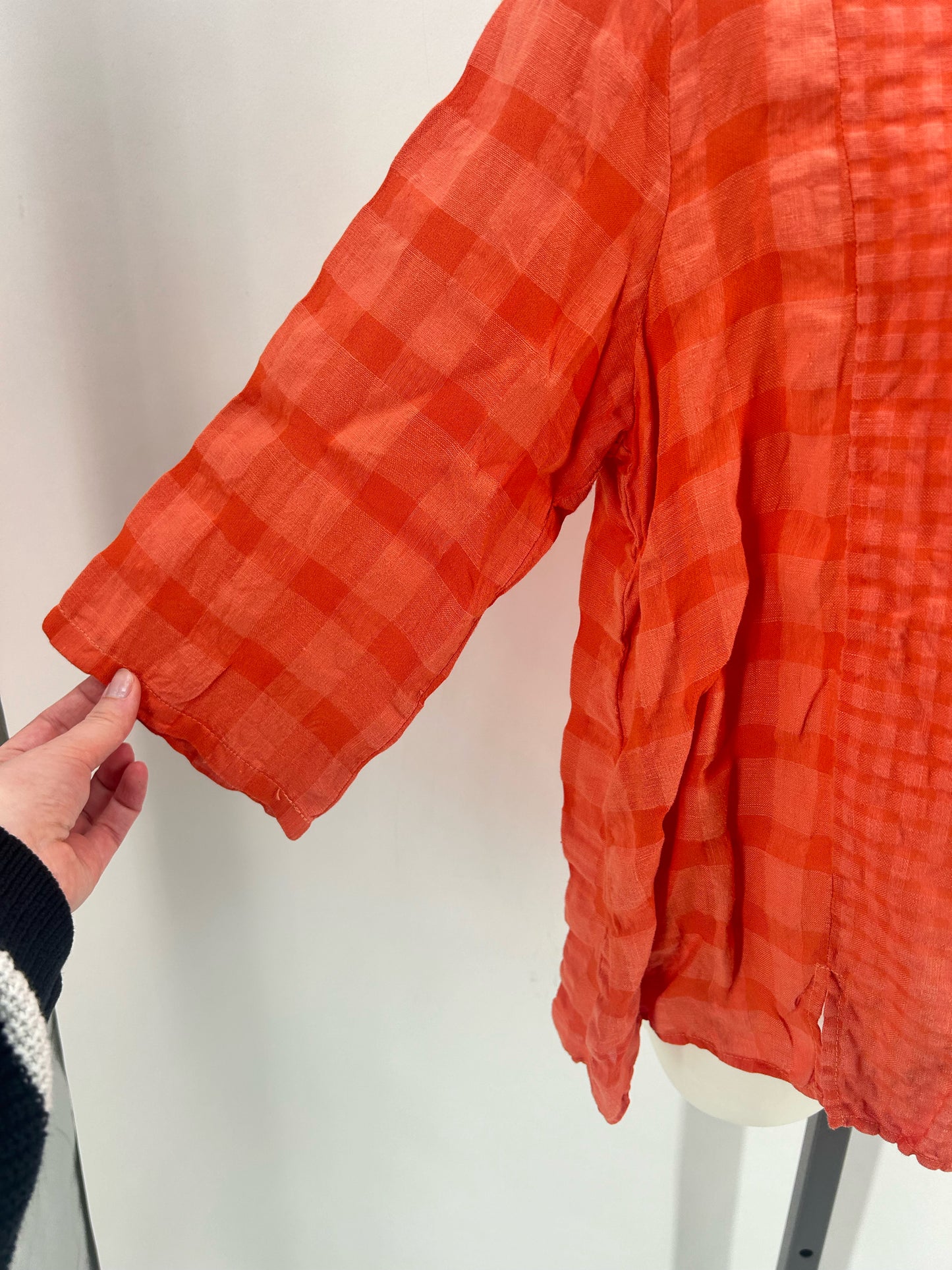 Size S NICHE Linen Checkered Shirt