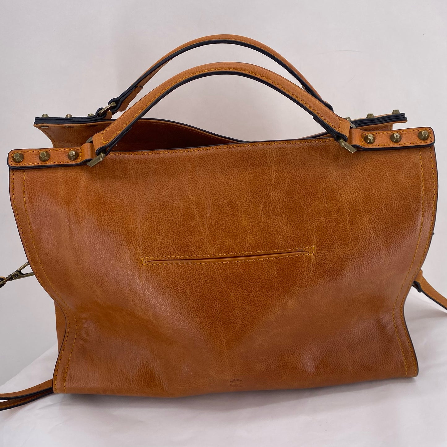 Tan C&C CALIFORNIA Leather Satchel