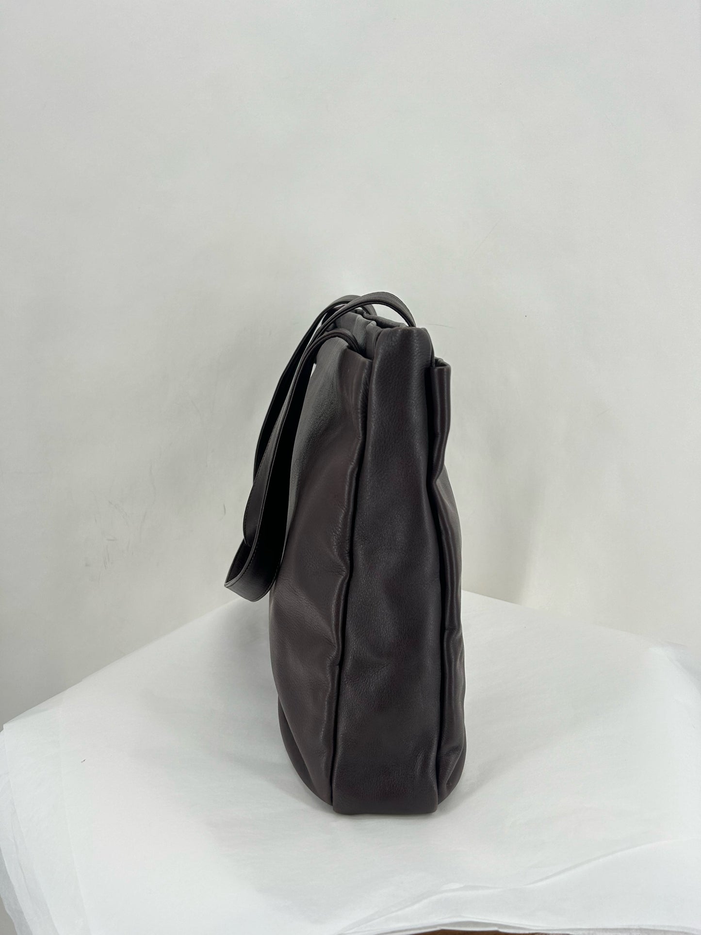 DARK BROWN MARCO BUGGIANI Leather Tote