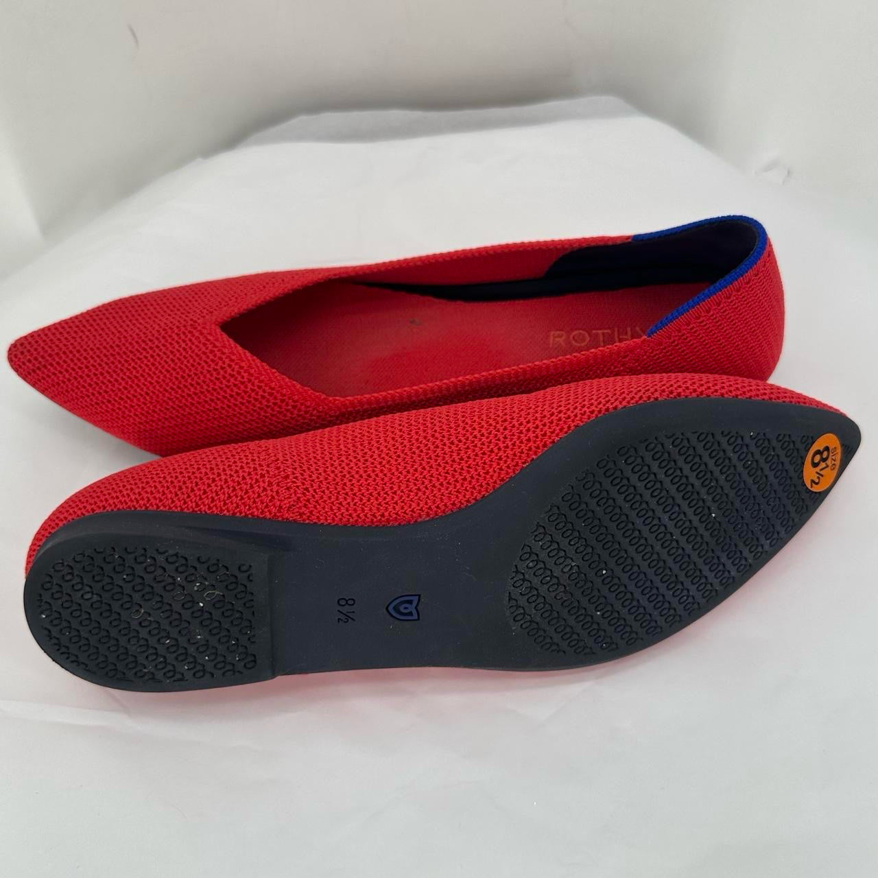 Red W Shoe Size 8.5 ROTHY'S Flats
