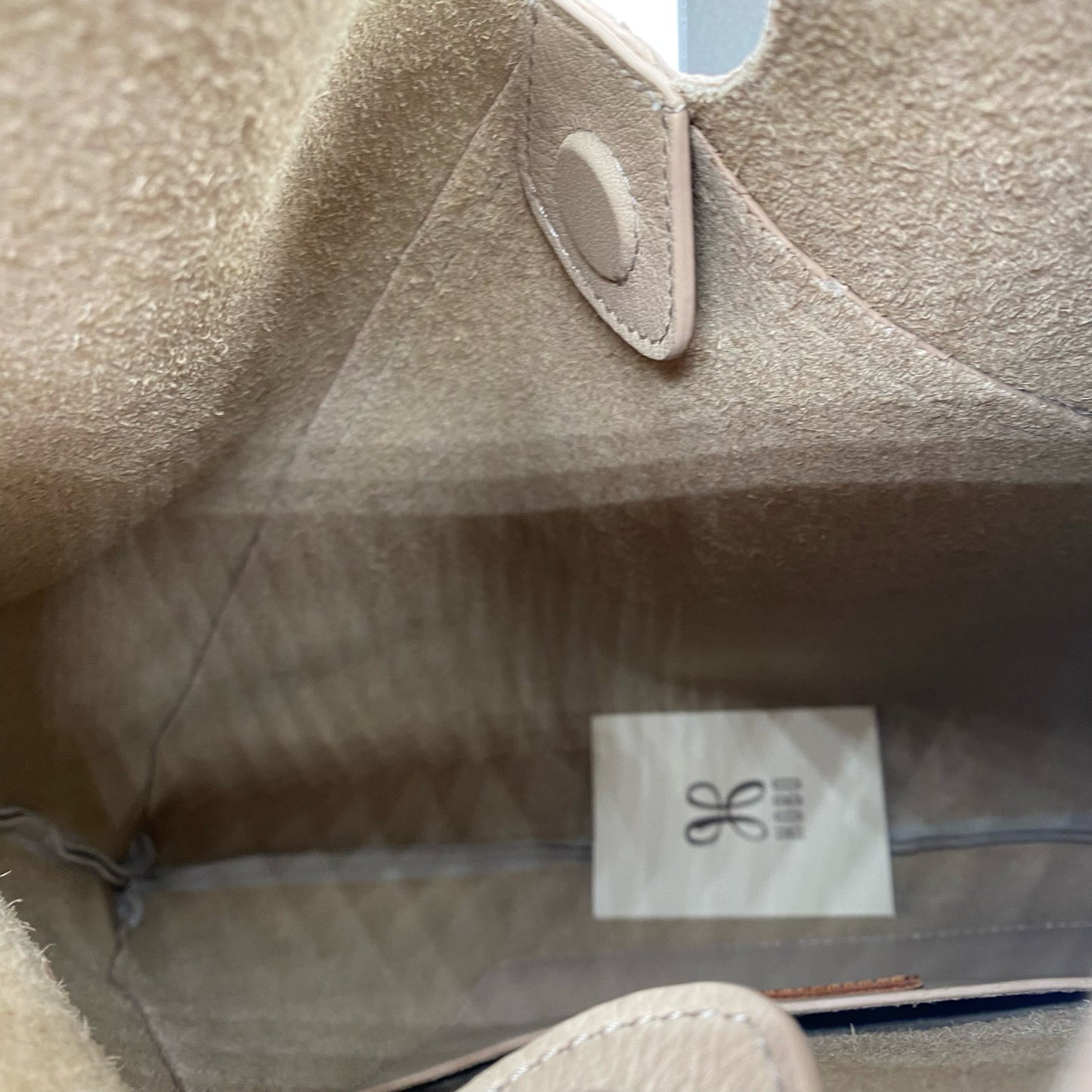 Tan HOBO Leather Shoulder Bag