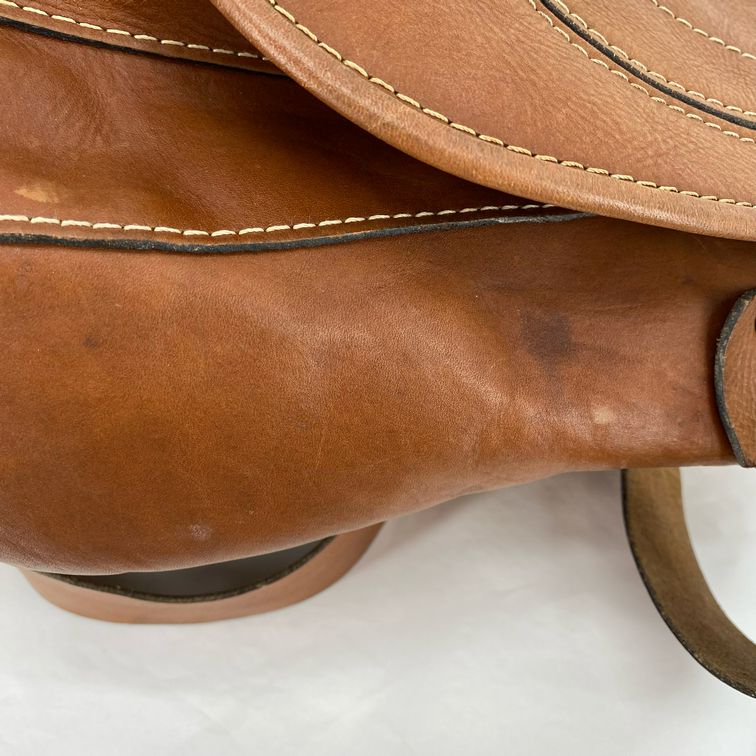 REDDISH BROWN PATRICIA NASH Leather messenger