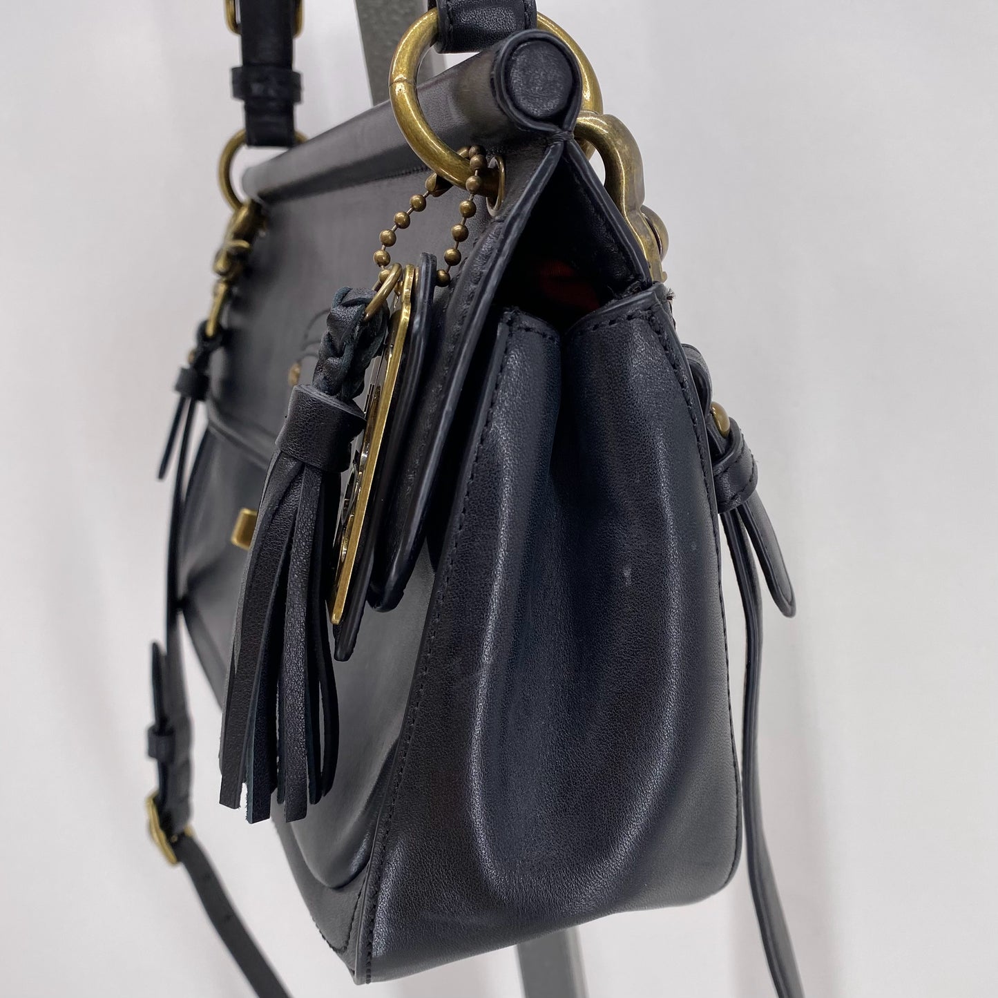 Black COACH Leather Cross-body
