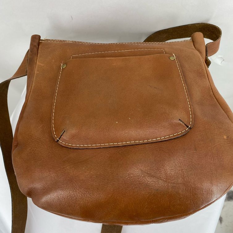 REDDISH BROWN PATRICIA NASH Leather messenger