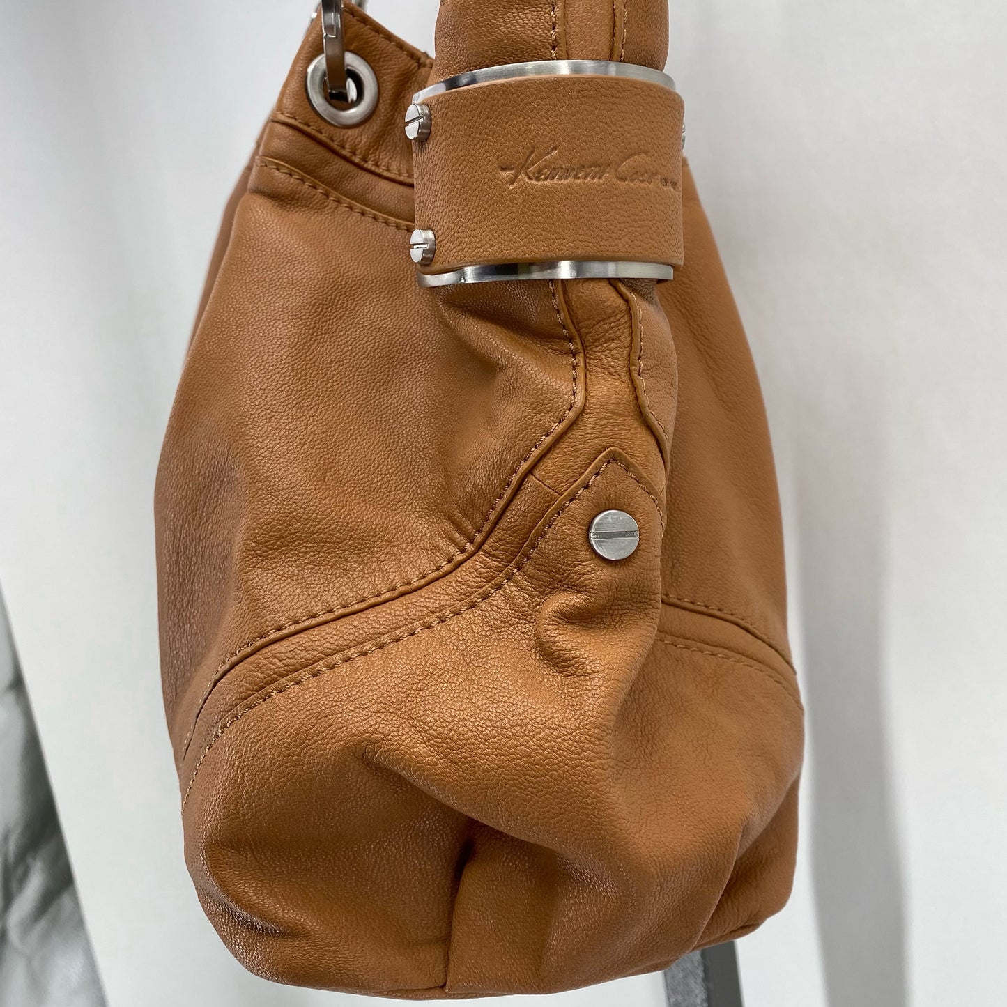 Camel KENNETH COLE Leather Tote
