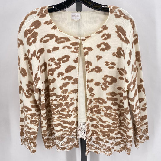 Size XL CHICO'S GIRAFFE Cardigan