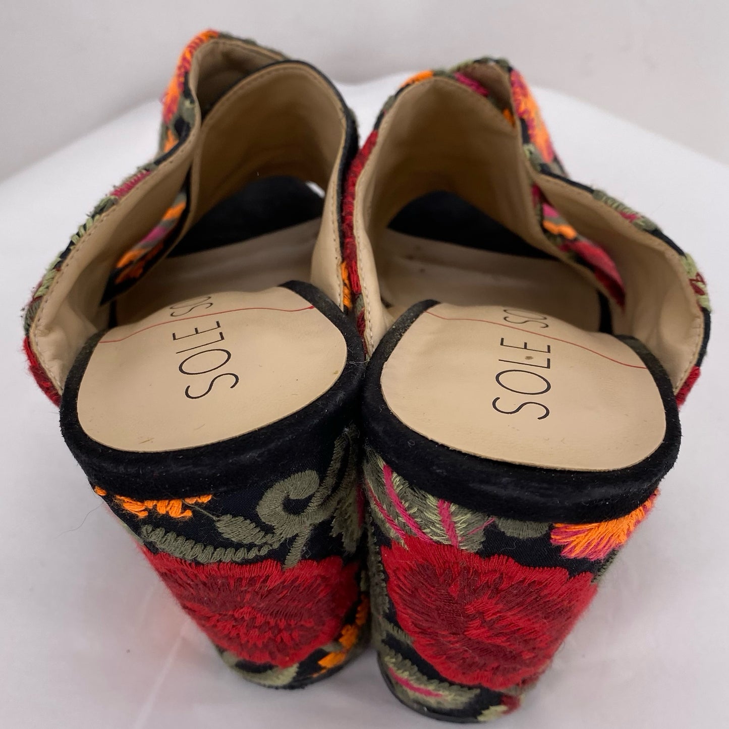 Black W Shoe Size 7.5 SOLE SOCIETY Sandals