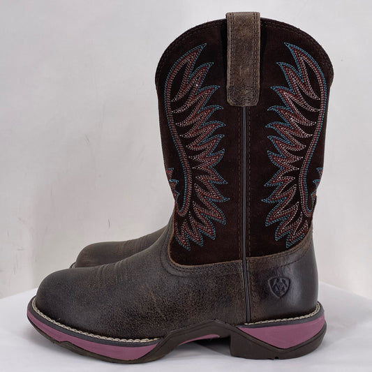 DARK BROWN W Shoe Size 6.5 ARIAT Boots