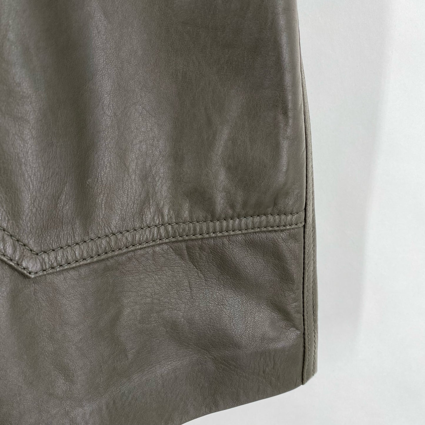 Size 6 REBECCA TAYLOR L LAMB LEATHER Skirt