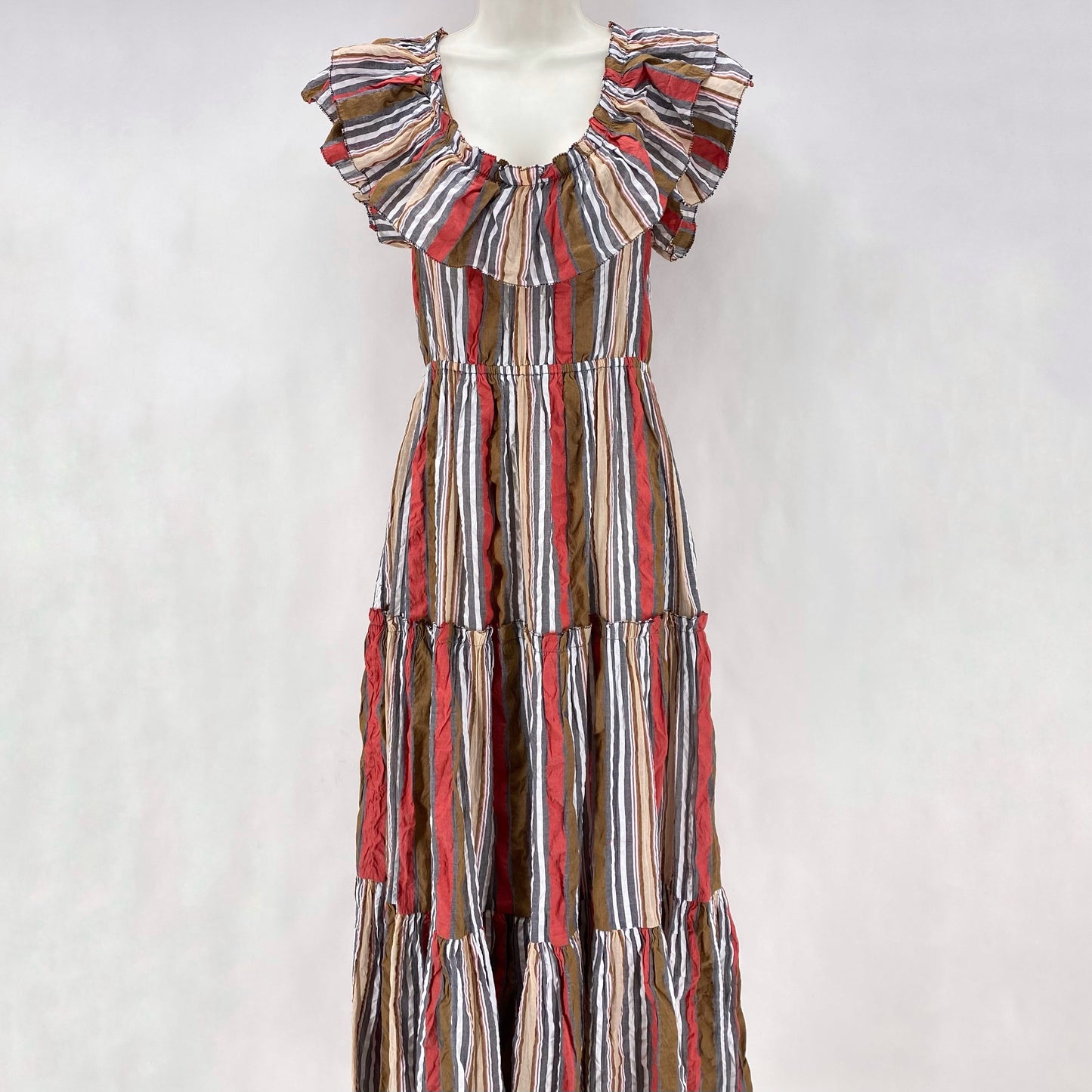 Size 4 ULLA JOHNSON Stripe Dress
