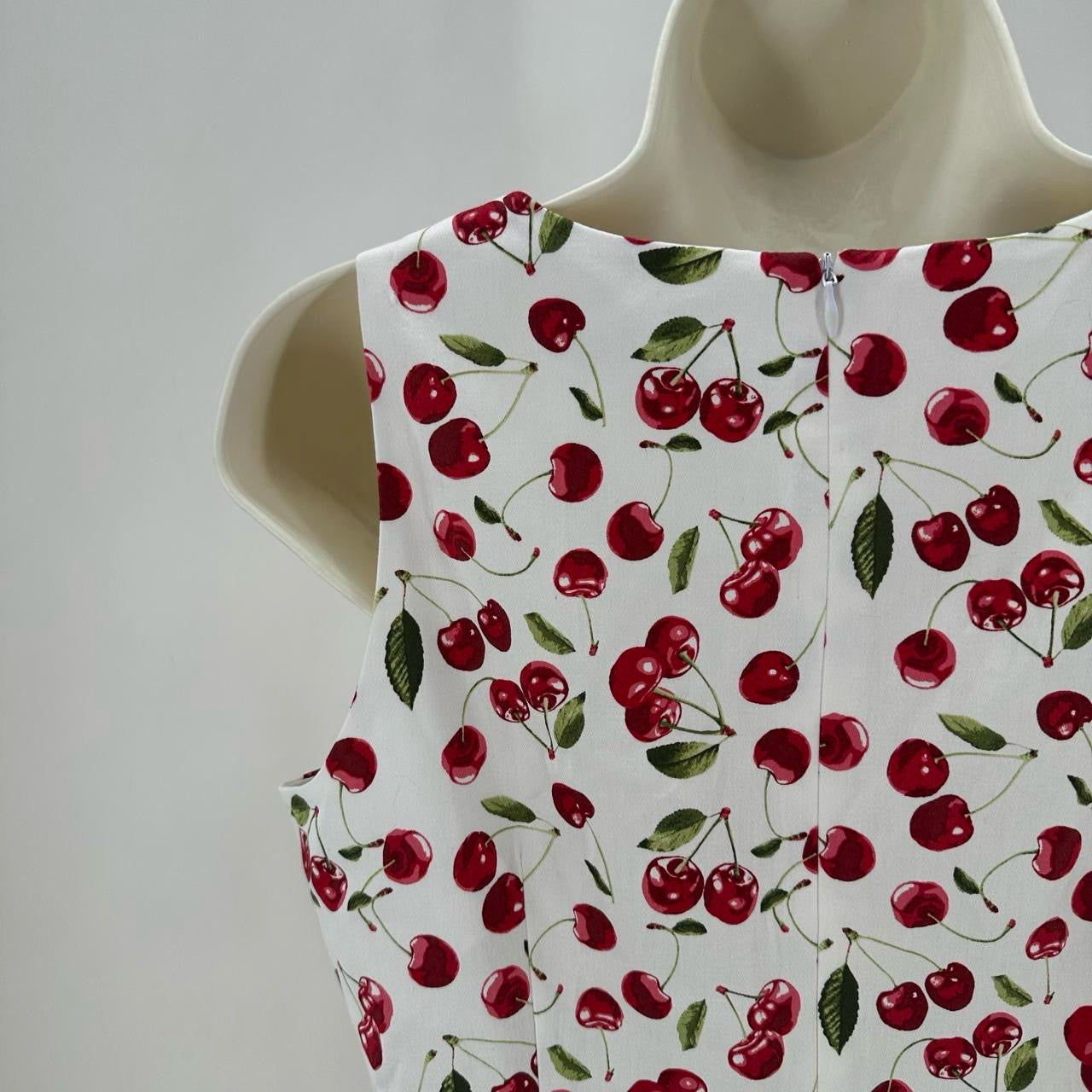 Size 8 LONDON TIMES CHERRIES Dress