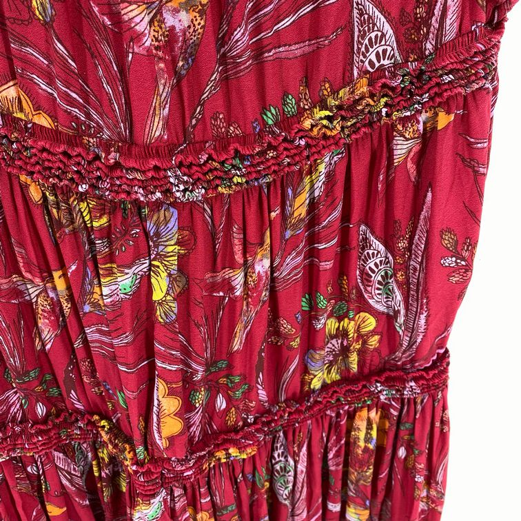 Size M FREE PEOPLE Floral Tunic
