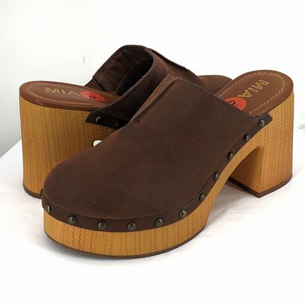 BROWN W Shoe Size 9.5 MIA Clog