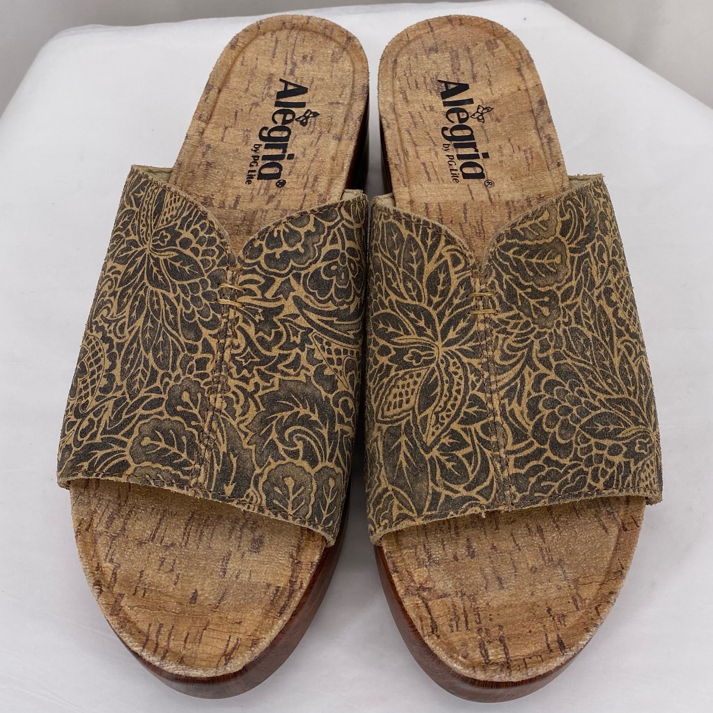 BLACK/TAN W Shoe Size 38 ALEGRIA Sandals