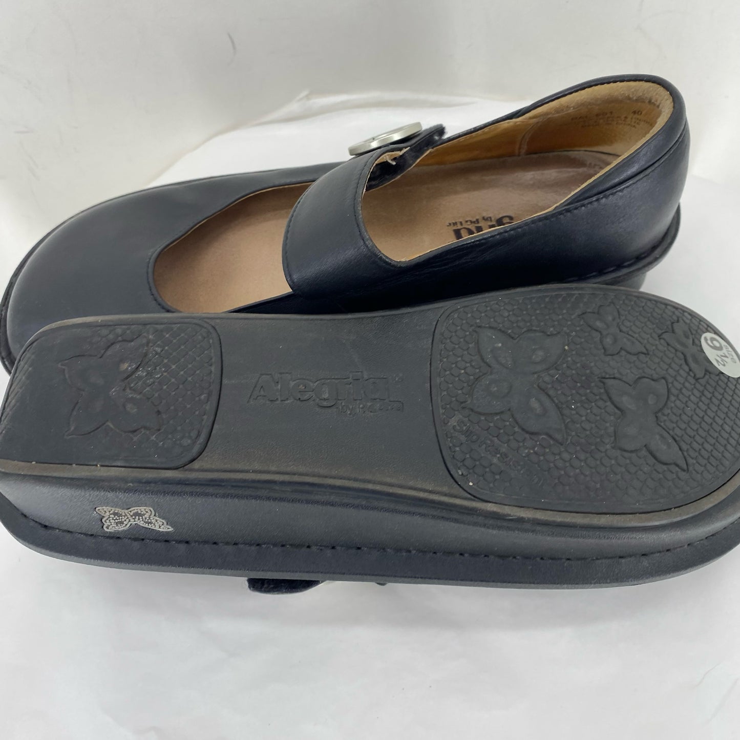 Black W Shoe Size 40 ALEGRIA Flats