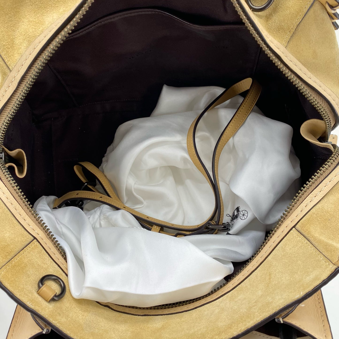 Tan COACH Leather Shoulder Bag