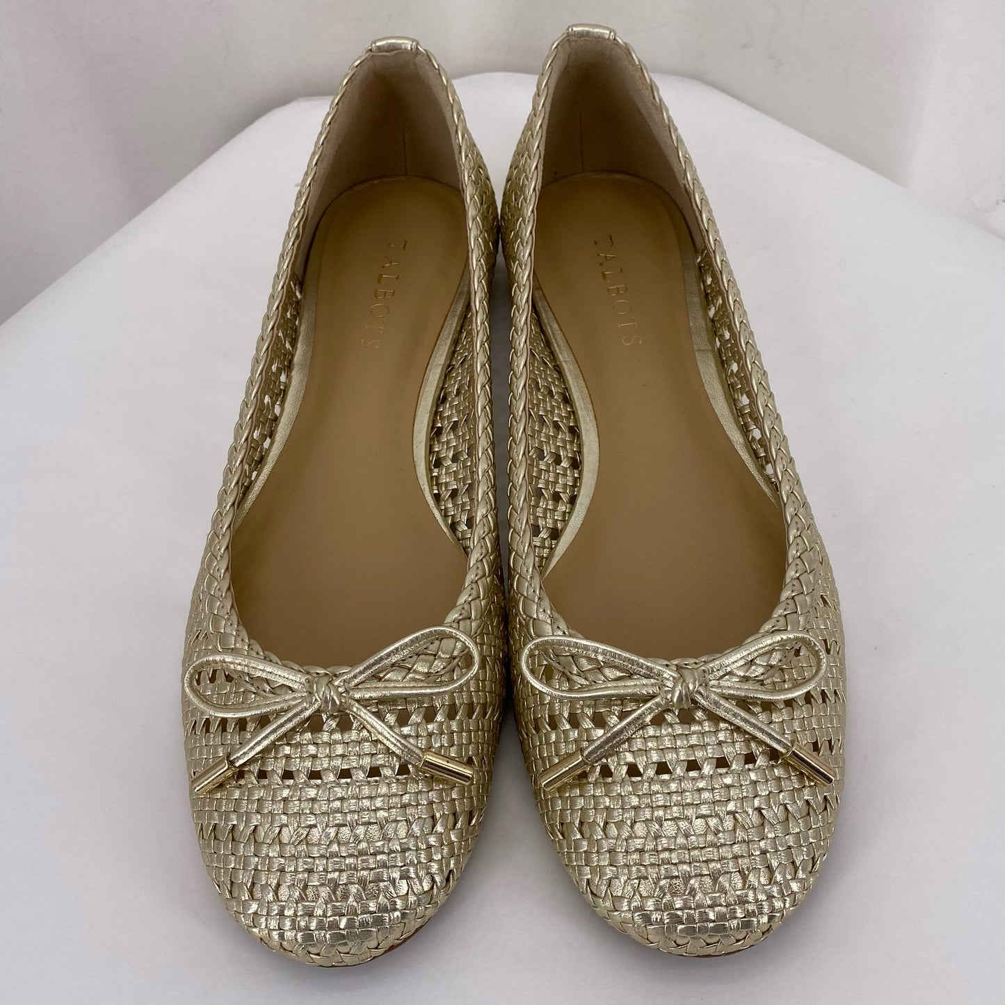 GOLD W Shoe Size 10 TALBOTS Flats