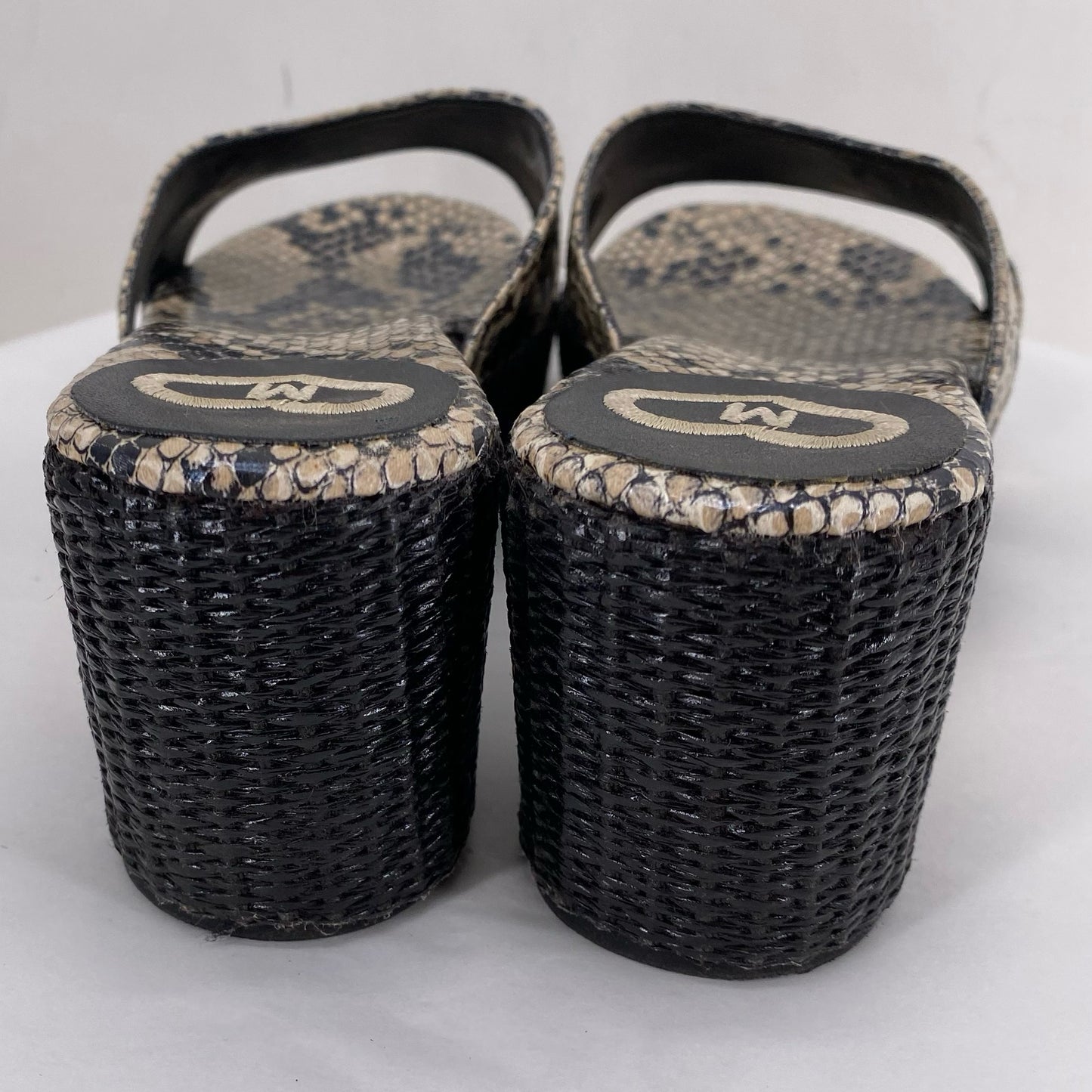 BLACK/TAN W Shoe Size 8 MADELINE Sandals