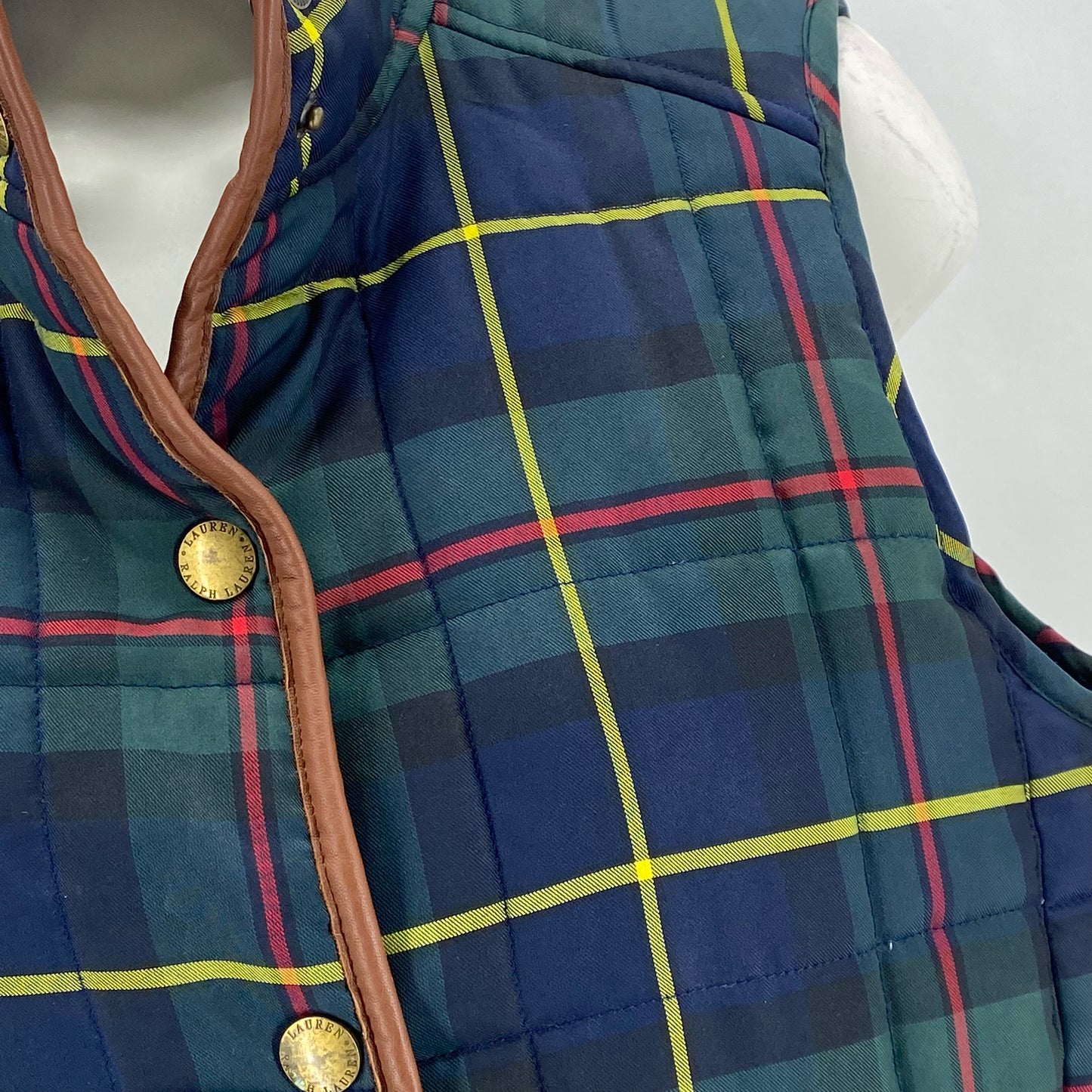 Size S Lauren Plaid Vest