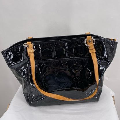 Black COACH PATENT Leather Shoulder Bag