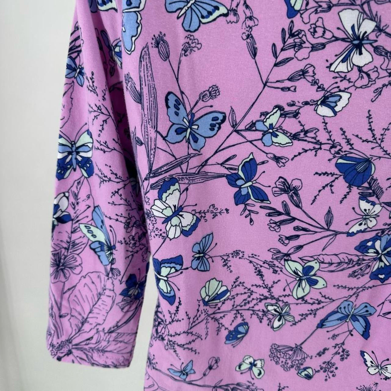 Size S TALBOTS BUTTERFLIES Shirt