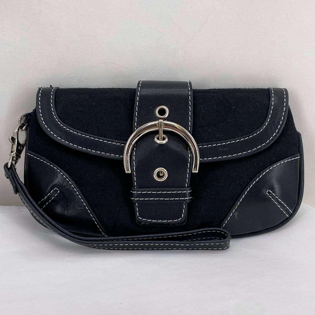 Black COACH Wristlet